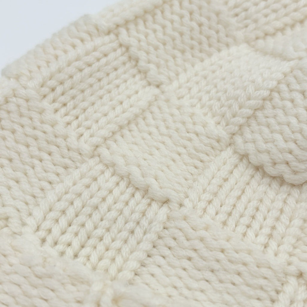 Louis Vuitton Damier Snug Beanie ' Crème' | SUPER CLEAN!