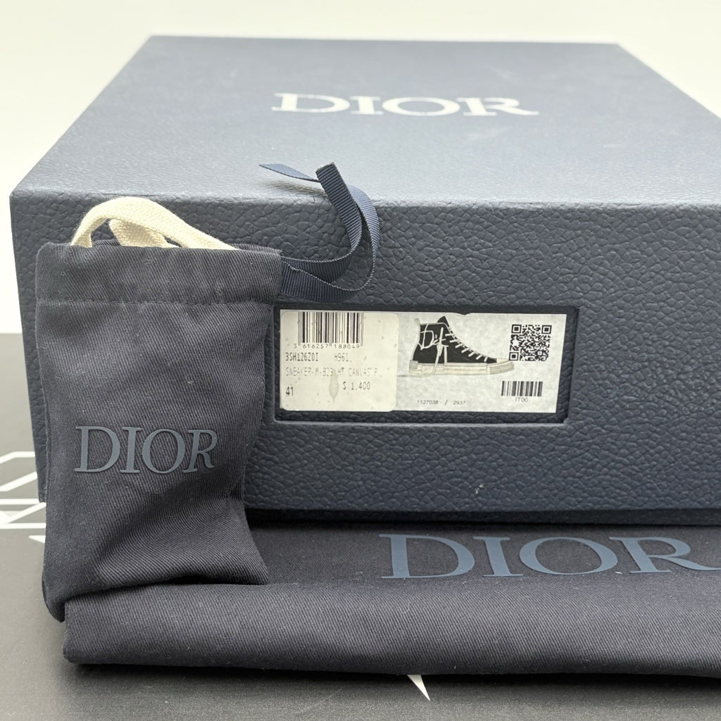 Size 41 (8 US) Dior B23 X Cactus Jack High Canvas ' Black ' | SUPER CLEAN!