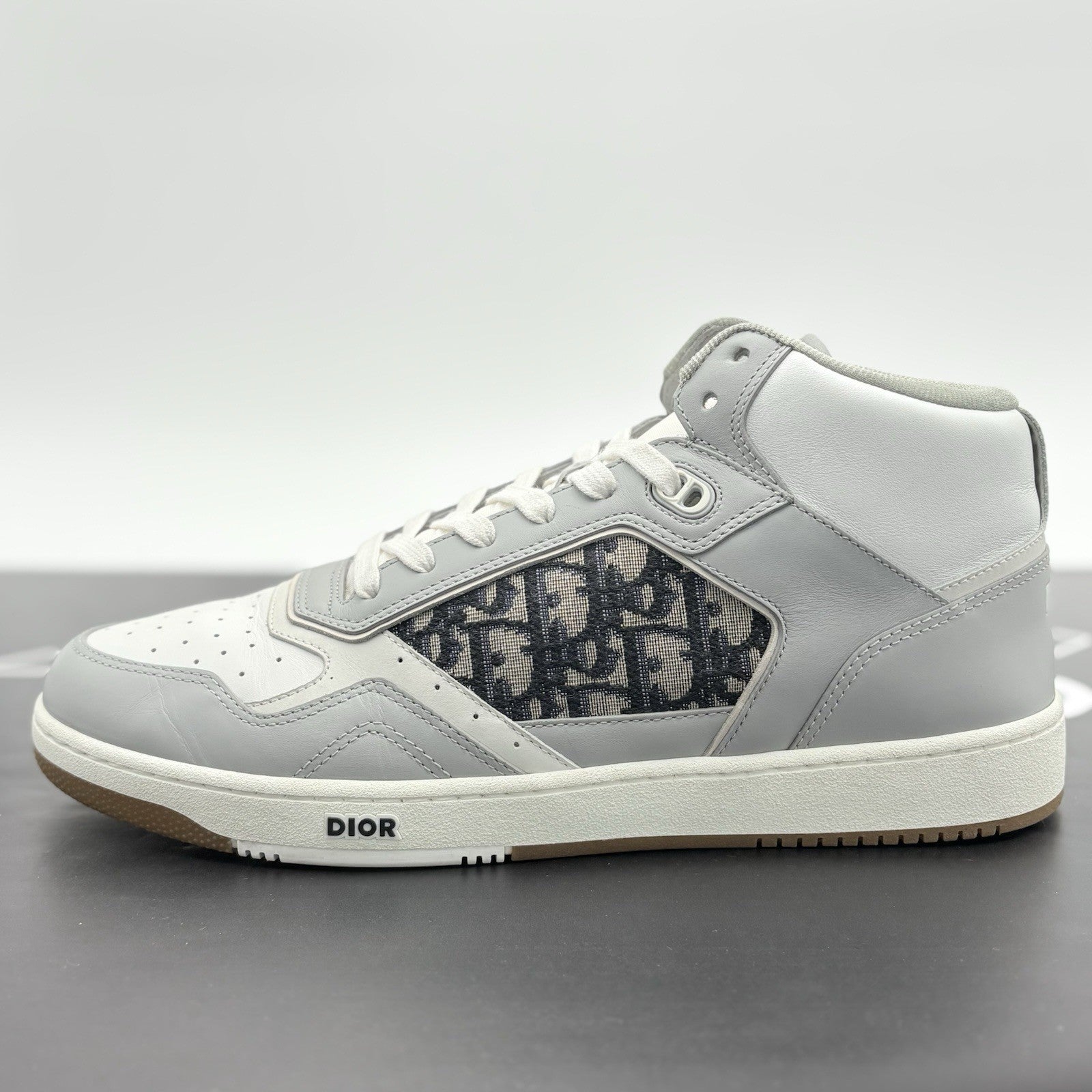Size 45 (12 US) Dior B27 Oblique High Top ' Grey ' | SUPER CLEAN!