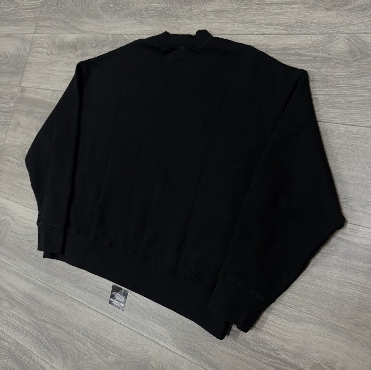 Size Medium - Palm Angels GD Curved Logo Crew Crewneck Sweater ' Black ' | NEW!