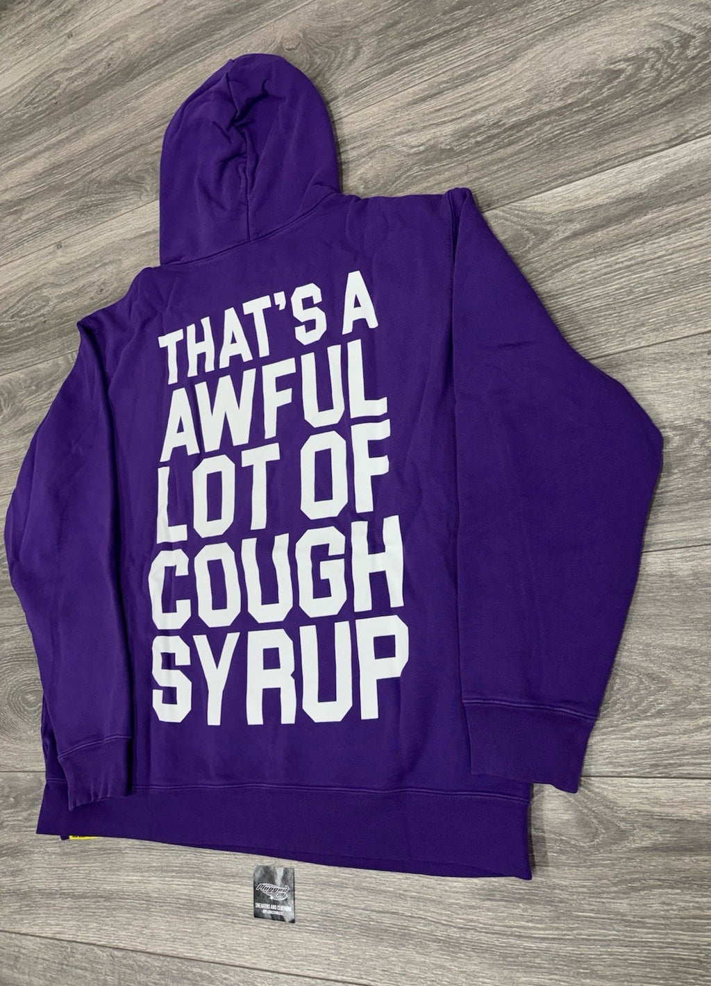 Size S - Awful Lot Of Cough Syrup Hoodie ‘ Purple ‘ | BRAND NEW!