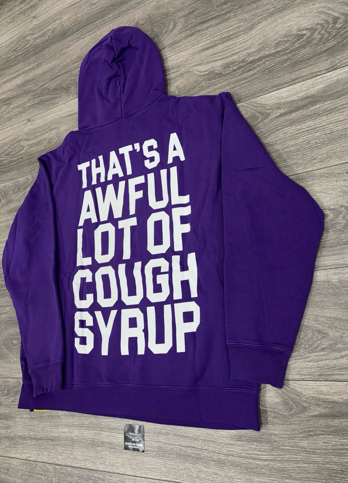 Size S - Awful Lot Of Cough Syrup Hoodie ‘ Purple ‘ | BRAND NEW!
