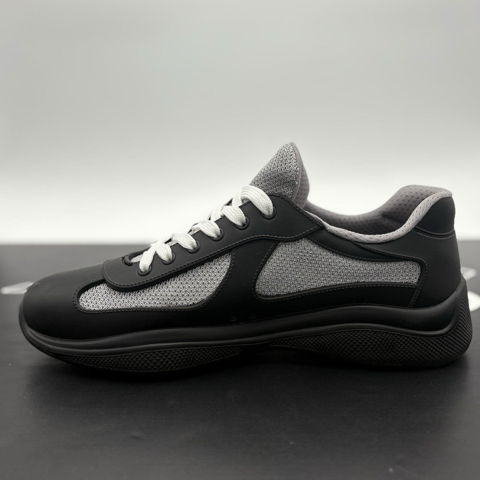 Size 43 (10 US) Prada America's Cup Soft Rubber ' Black ' | EXCELLENT CONDITION!