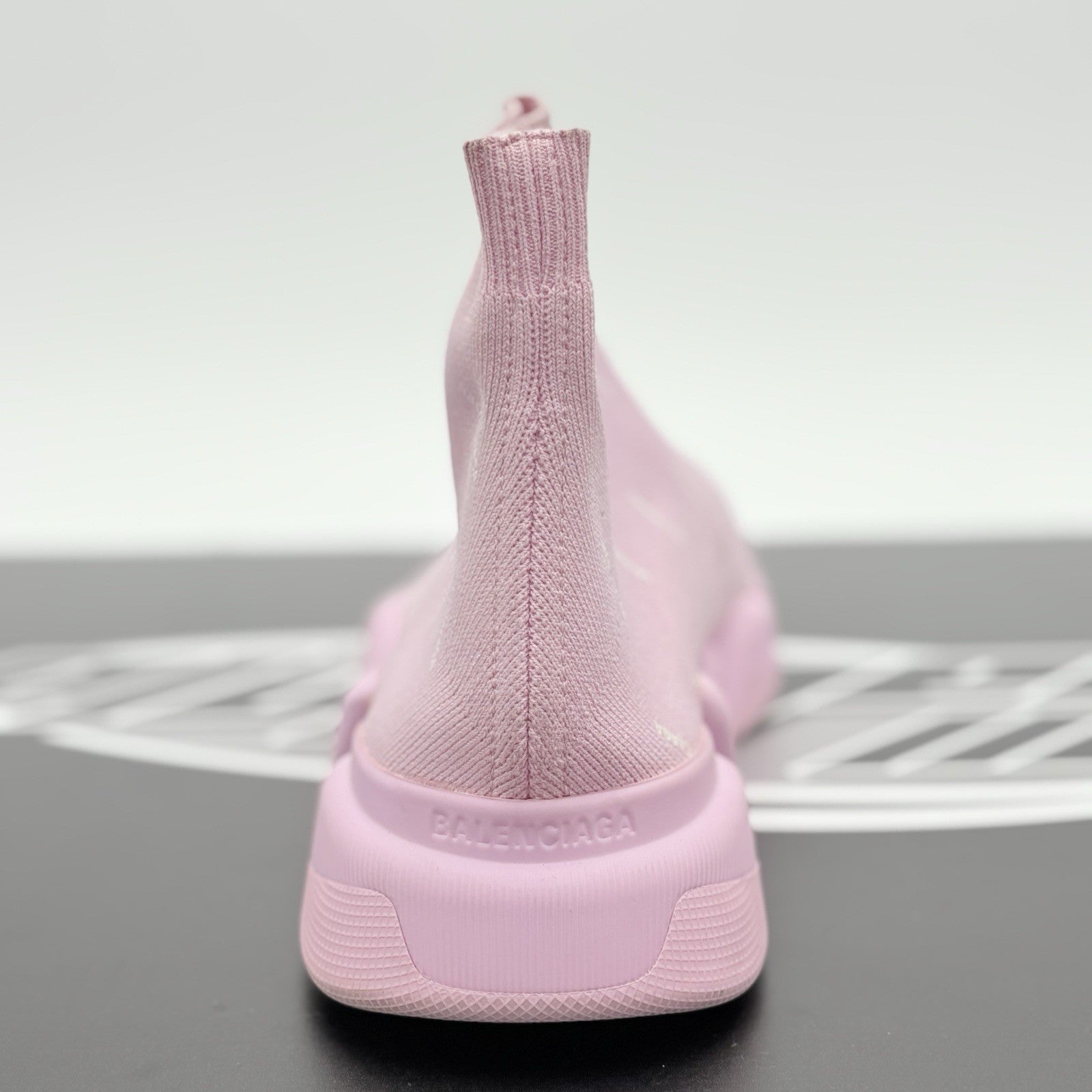 Size 41 - Balenciaga Speed 2.0 Logo All Over ' Pink ' | GREAT CONDITION!
