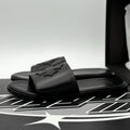 Size 41 (8 US) - Chrome Hearts Leather Slides ' Black ' | SUPER CLEAN!