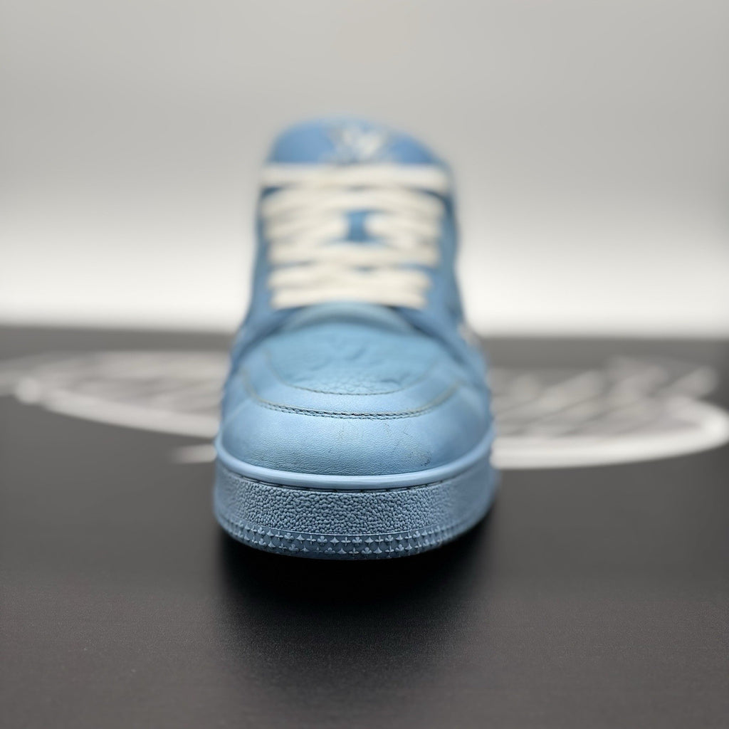Size 9.5 LV (10.5-11 US) - Louis Vuitton Trainer ' Sky Blue ' | GREAT!