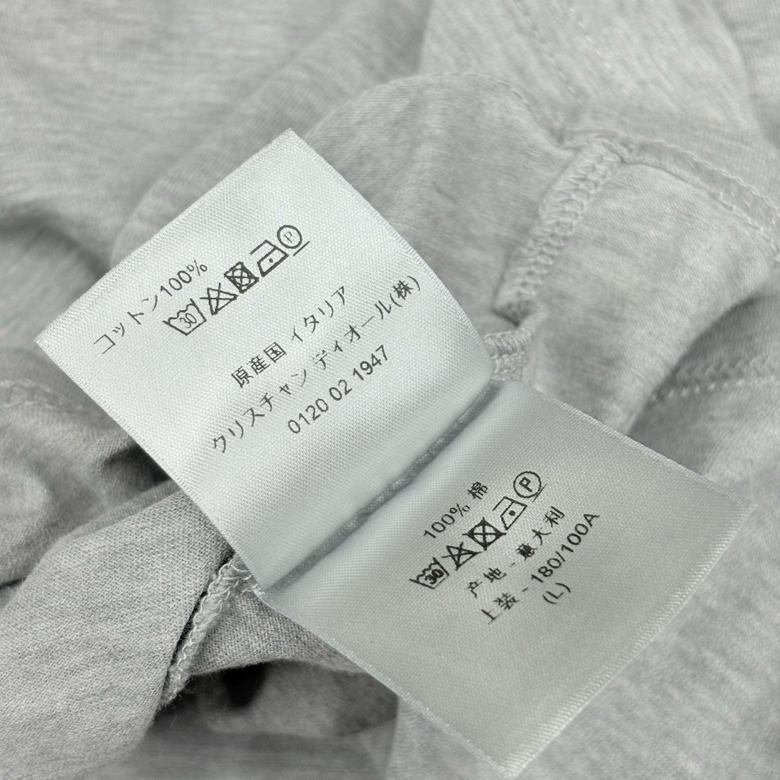 Size L - Dior CD Icon Logo Cotton T-Shirt ' Grey ' | GREAT CONDITION!
