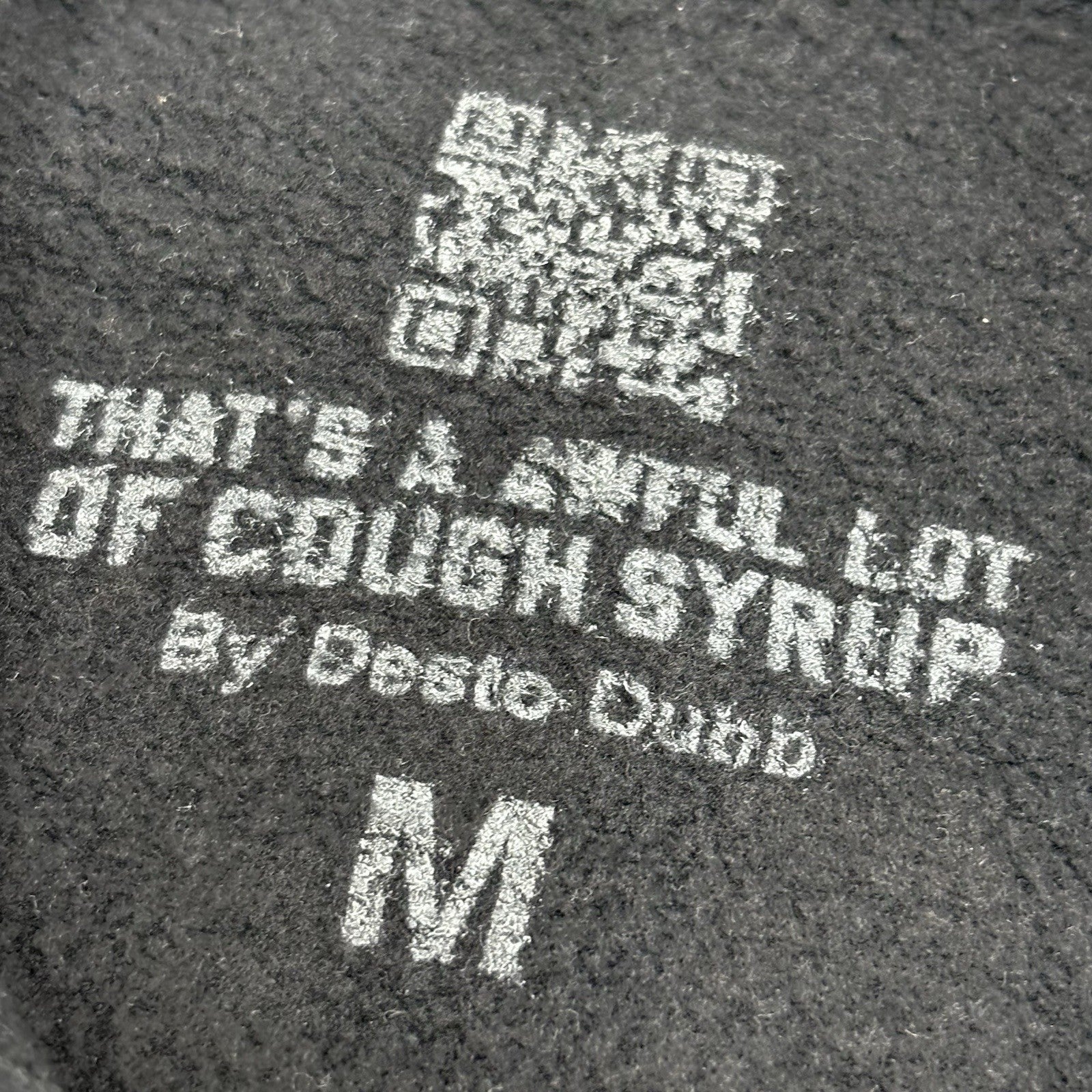 Size M - Thats A Awful Lot Of Cough Syrup Hoodie ' Black ' | NEW!