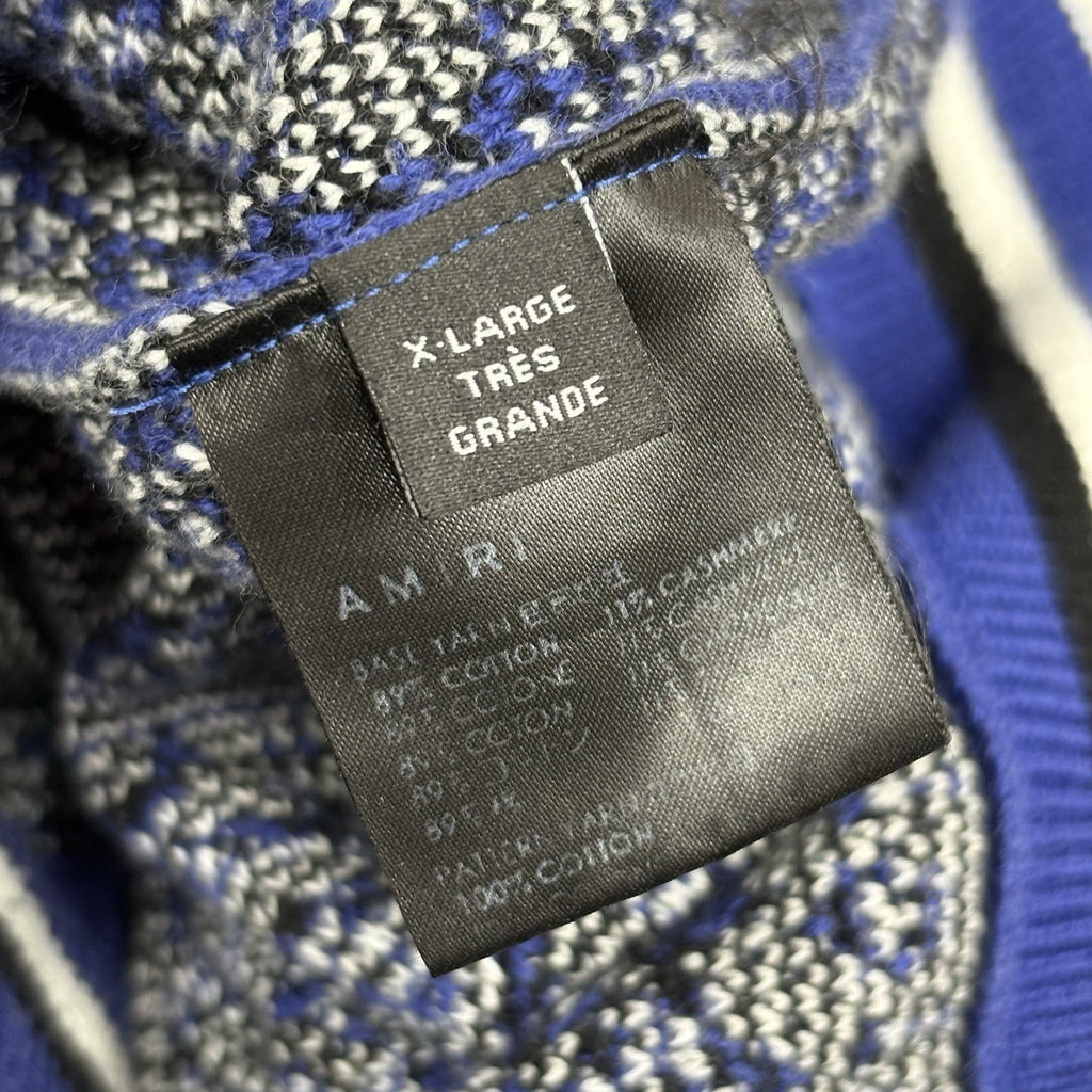 Size XL - Amiri Bandana Basketball Hoodie ' Blue Black ' | GREAT CONDITION!