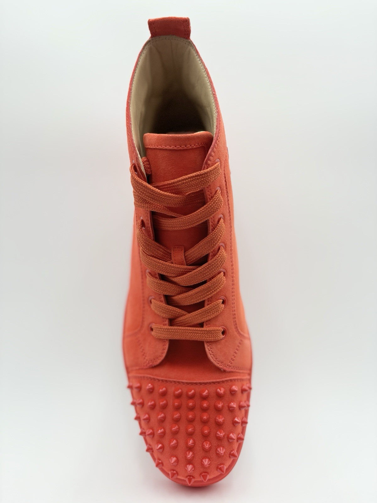 Size 45.5 (12.5 US) - Christian Louboutin Spikes ' Orange ' | BRAND NEW!