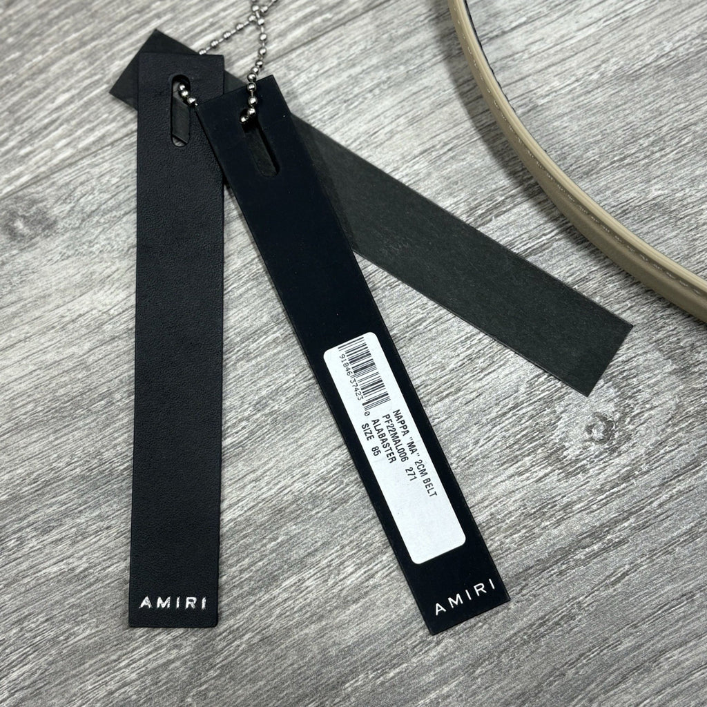 Amiri Nappa Belt ' Alabaster ' | BRAND NEW!