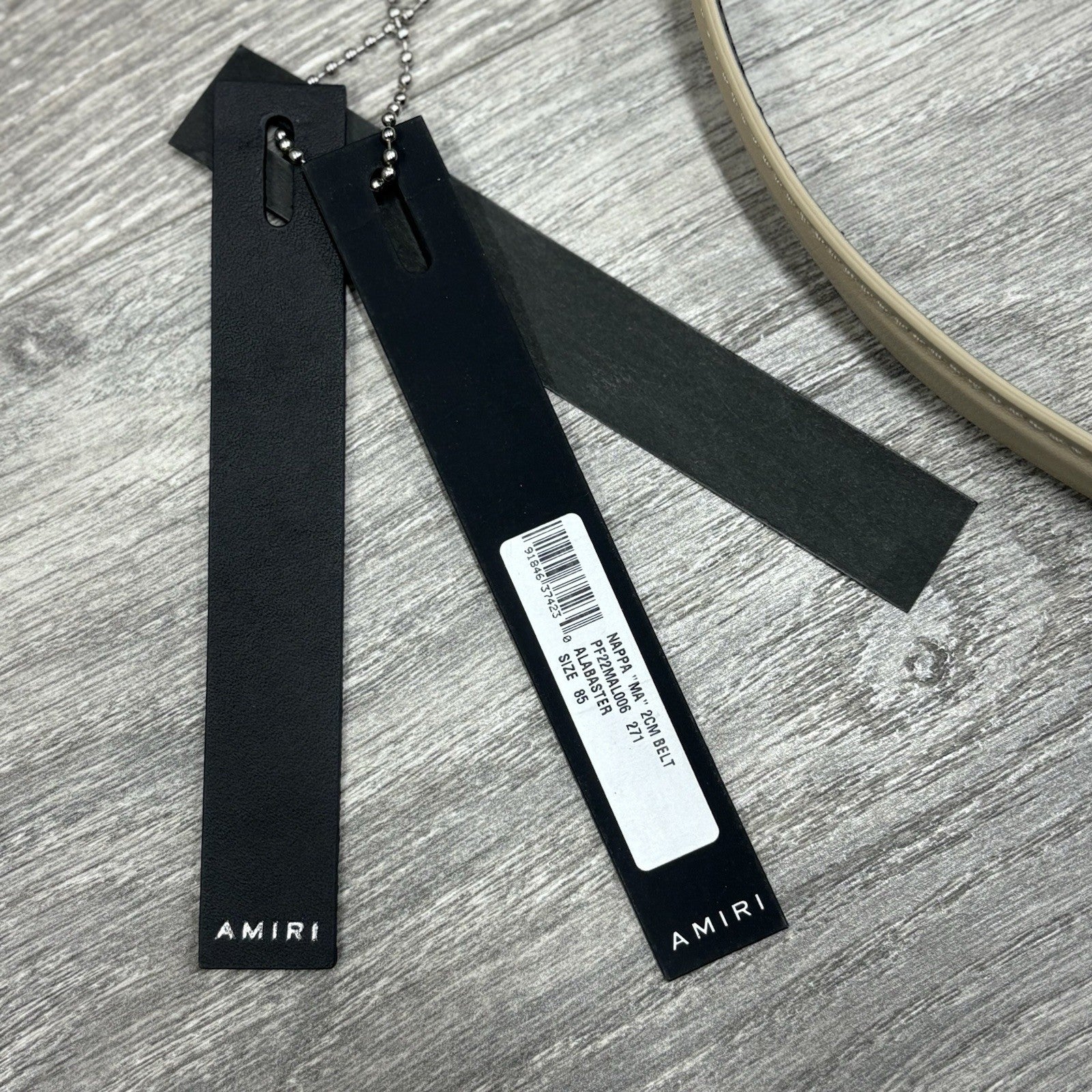 Amiri Nappa Belt ' Alabaster ' | BRAND NEW!