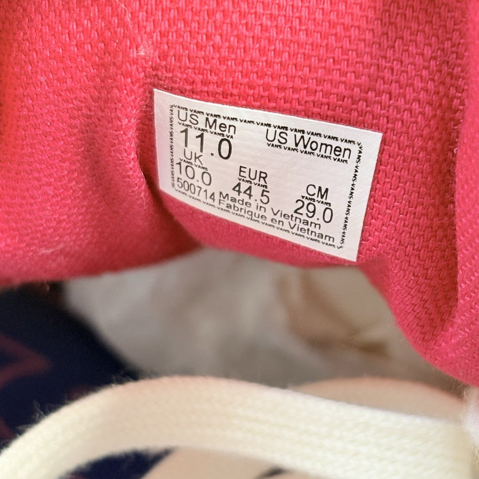 Size 11 - Rhude x Vans Bold Ni ' California Plate - Red ' | BRAND NEW!