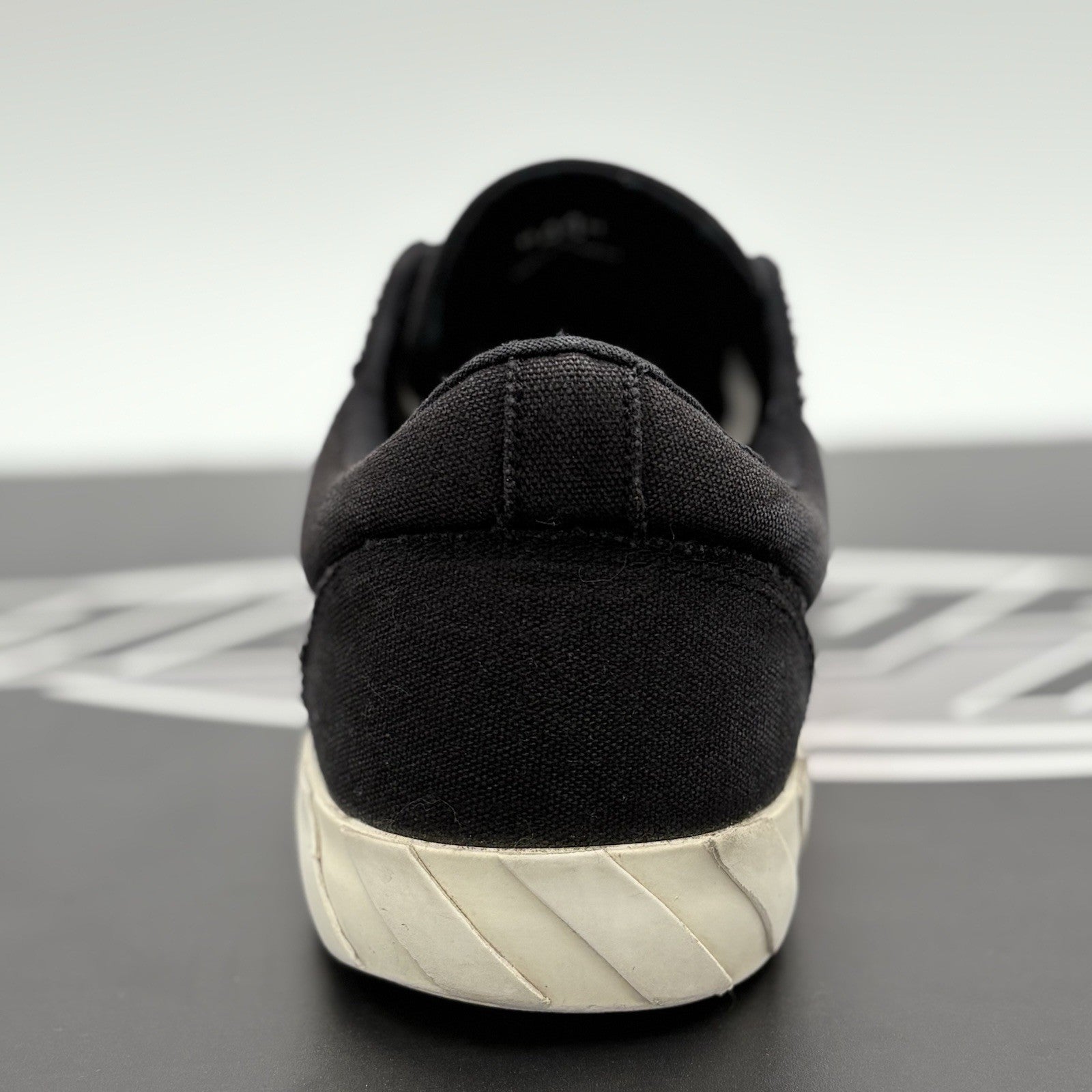 Size 44 (11 US) Off-White Vulc Sneaker ' Black White ' | GOOD CONDITION!