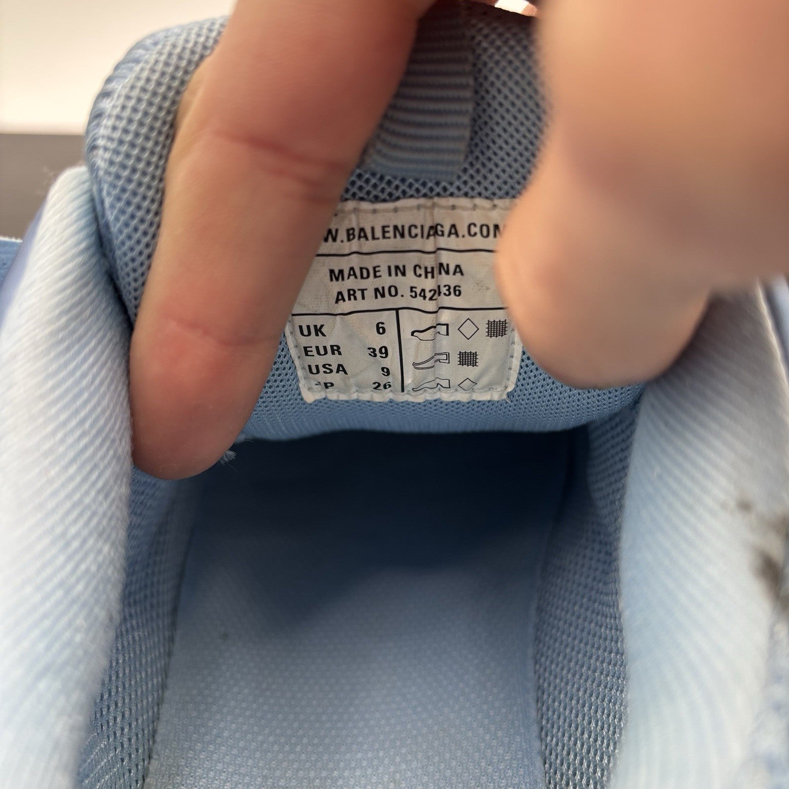 Size 39 - Balenciaga Track Sneaker ' Sky Blue ' | GREAT CONDITION!