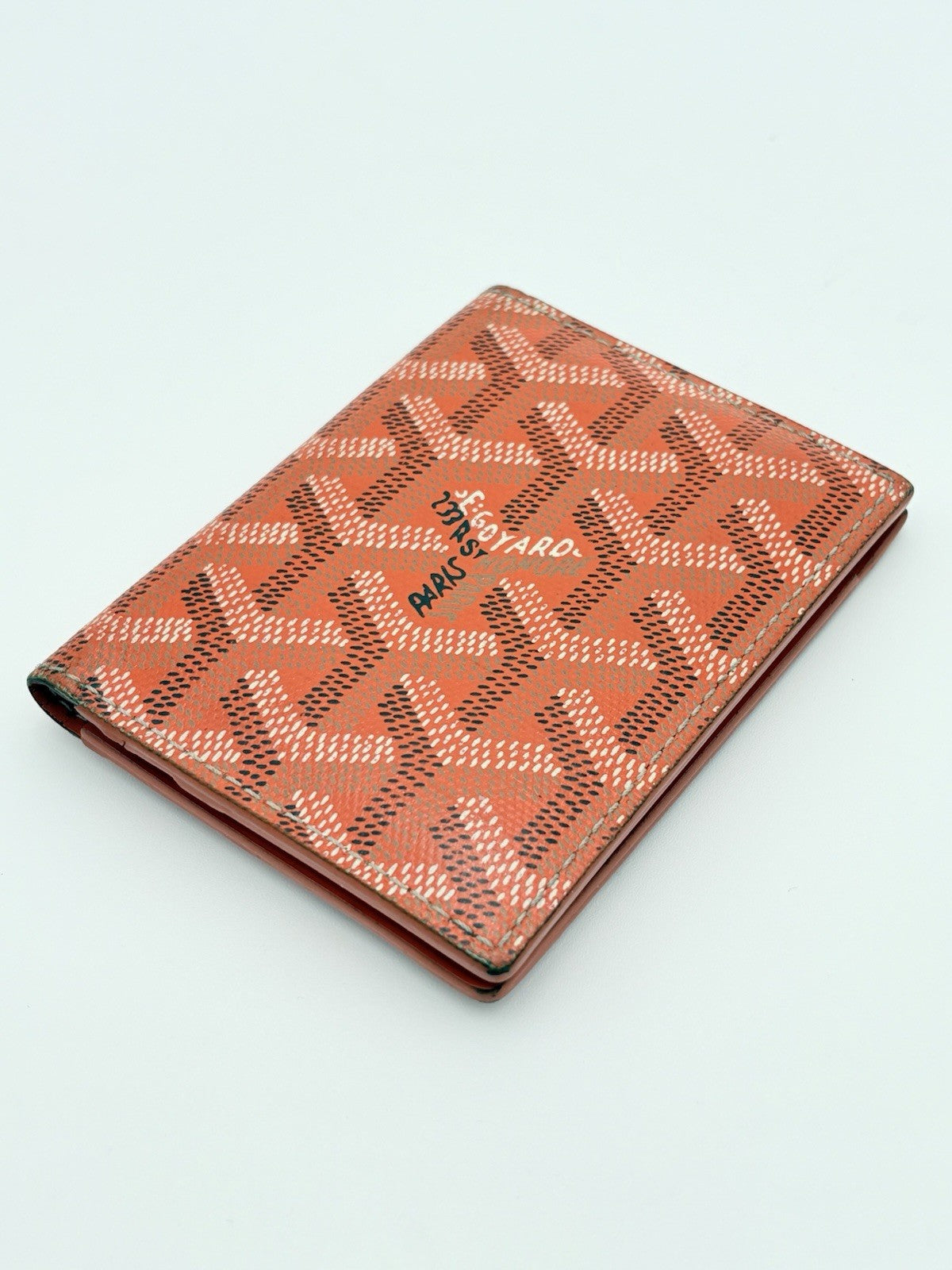 Goyard Saint Marc Card Holder Wallet ' Orange ' | 100% AUTHENTIC!