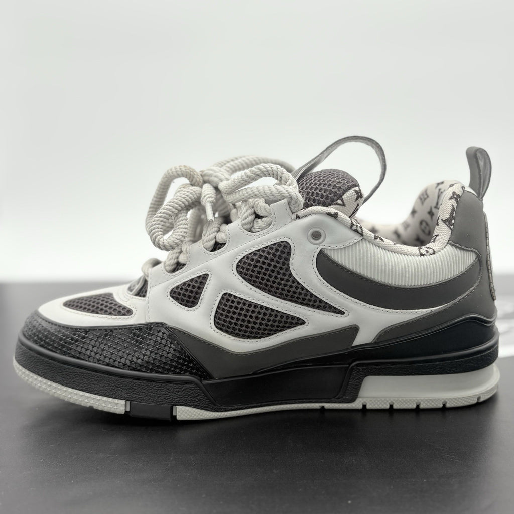 Size 8 LV (9-9.5 US) Louis Vuitton Skate ' Black Grey White ' | SUPER CLEAN!