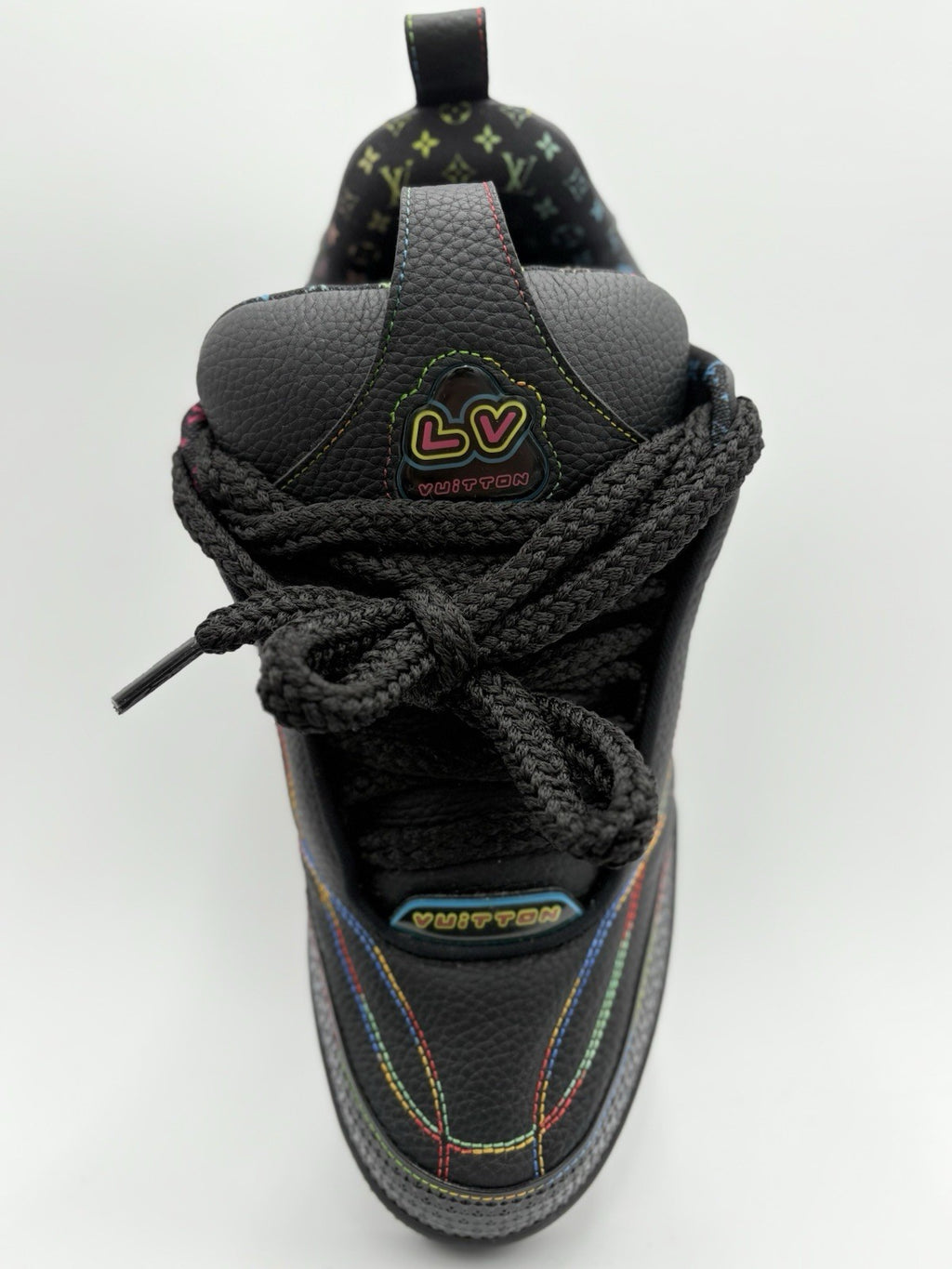 Size 9 LV (10-10.5 US) - Louis Vuitton Skate ' Black Multicolor ' | SUPER CLEAN!