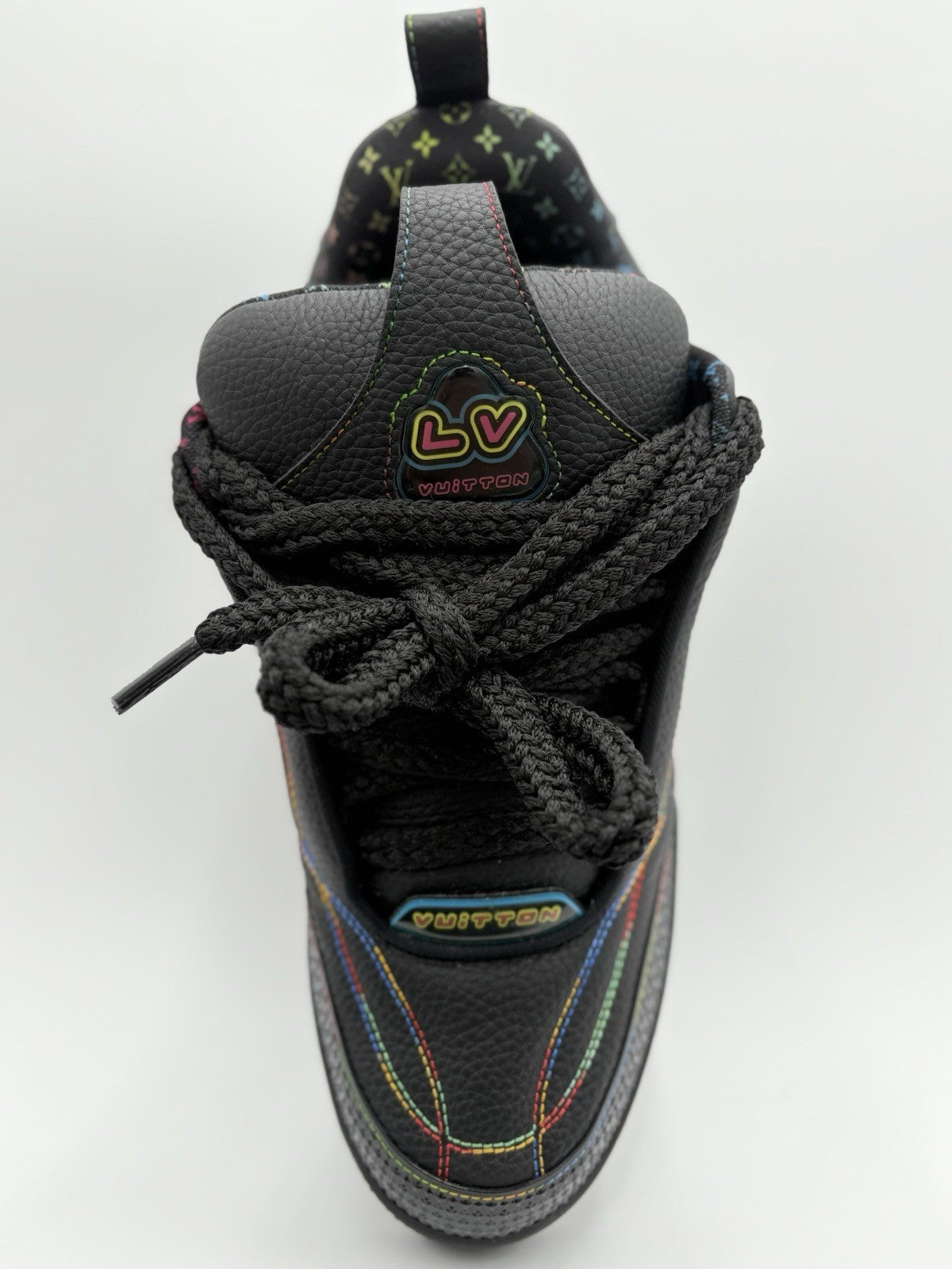 Size 9 LV (10-10.5 US) - Louis Vuitton Skate ' Black Multicolor ' | SUPER CLEAN!