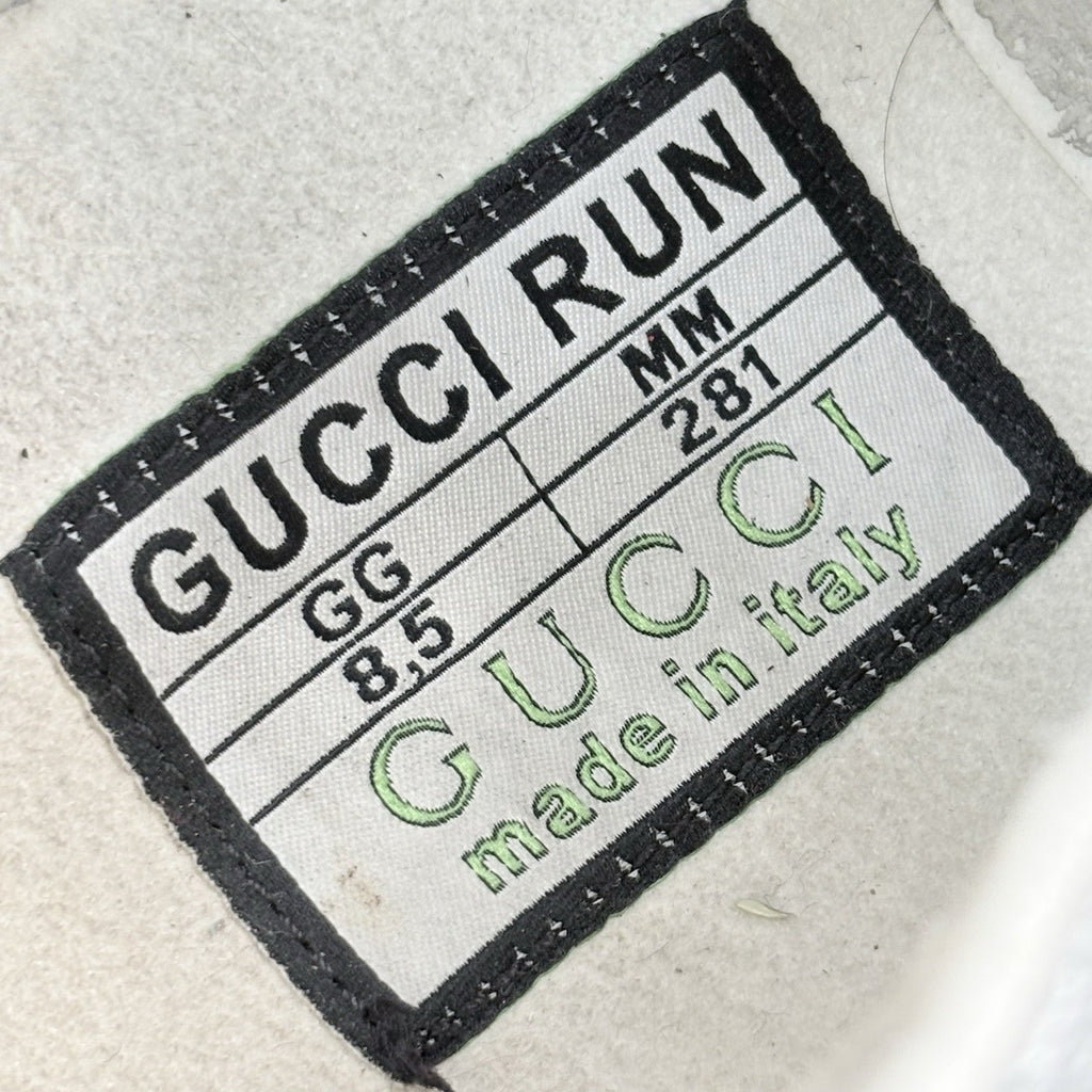 Size 8.5 G (9 US) Gucci Interlocking G Run Sneaker ' White ' | EXCELLENT COND!