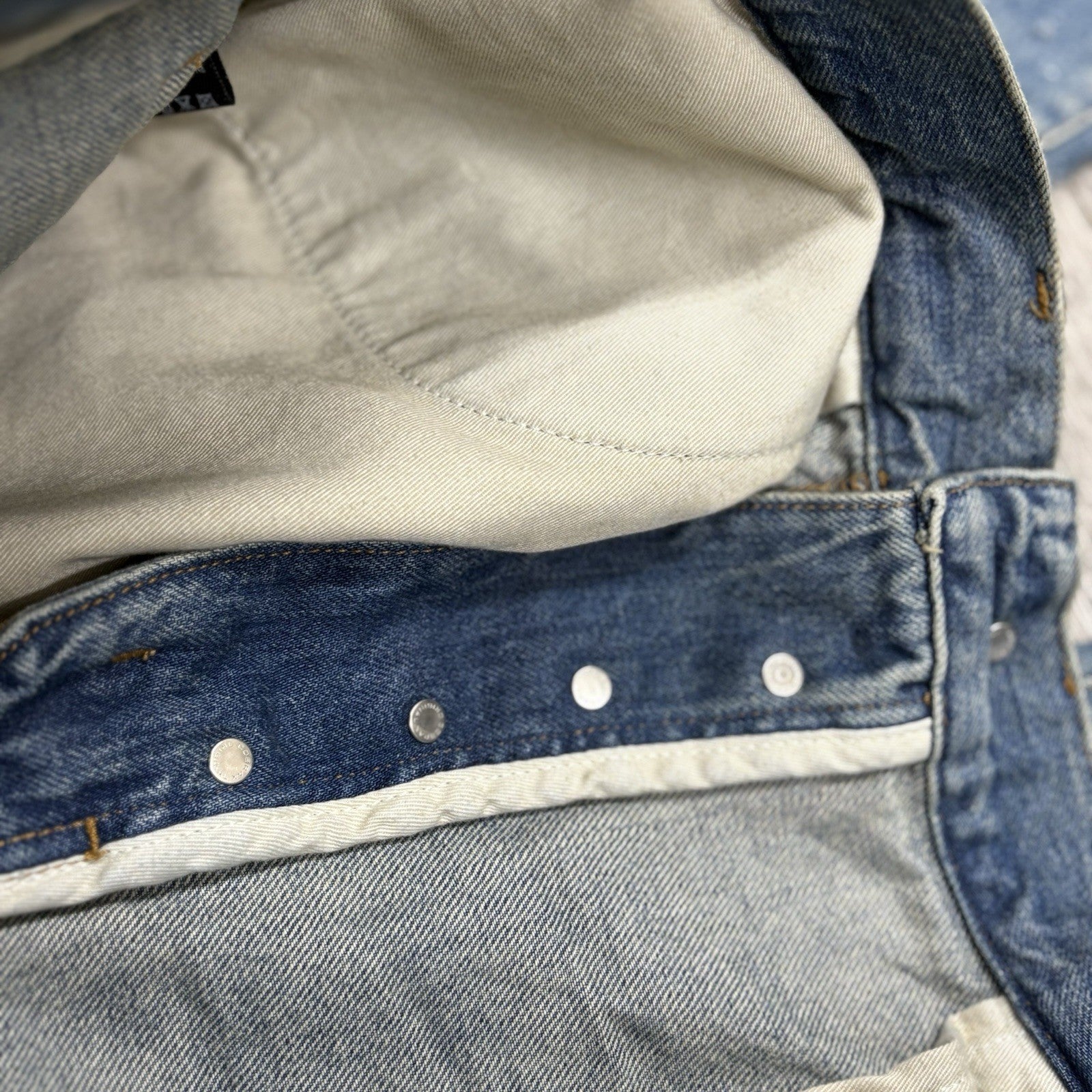 Size 34 - Amiri Shotgunned Distressed Baggy Jeans ' Indigo ' | SUPER CLEAN!