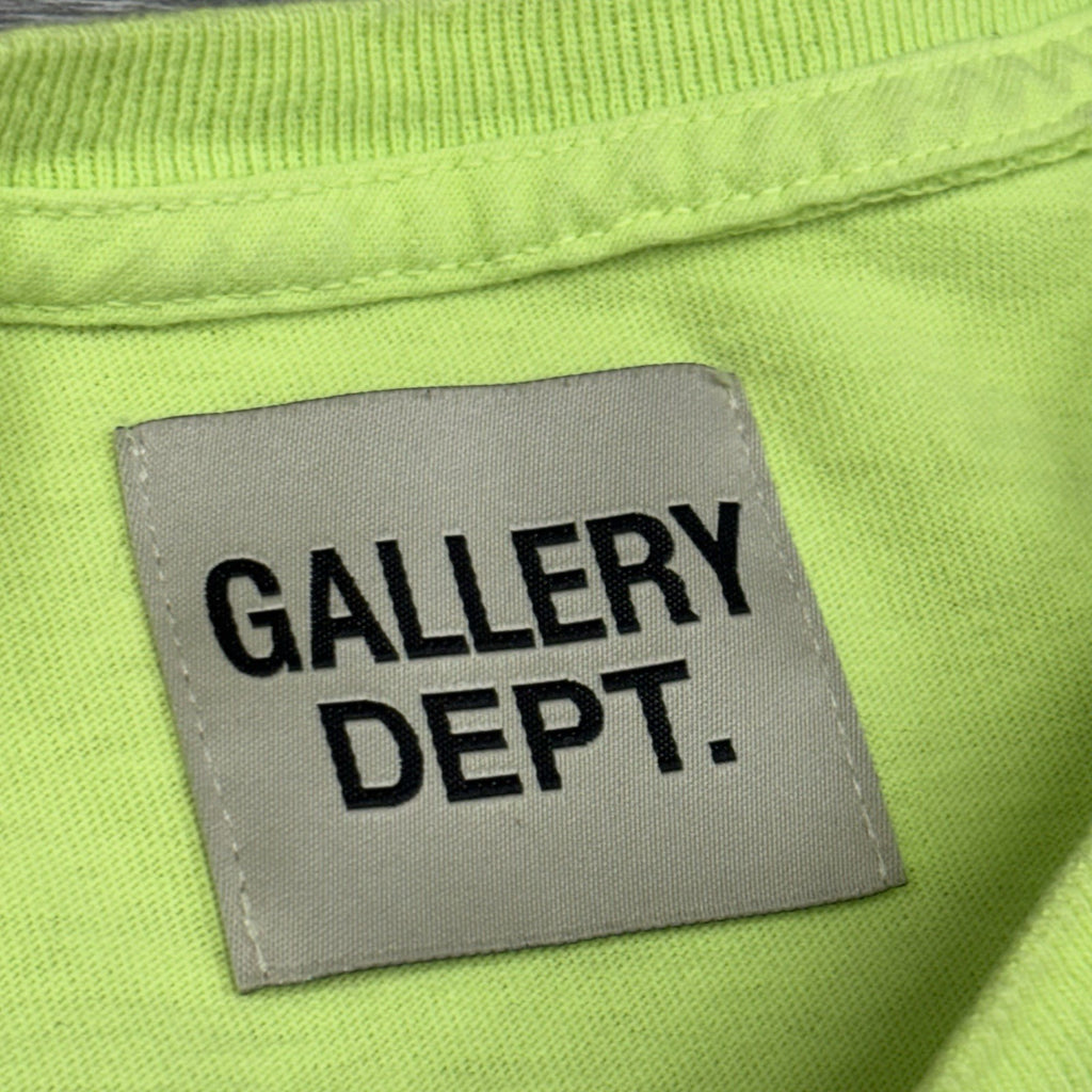 Size Large - Gallery Dept Souvenir Tee ' Lime Green ' | ONLY WORN 1x