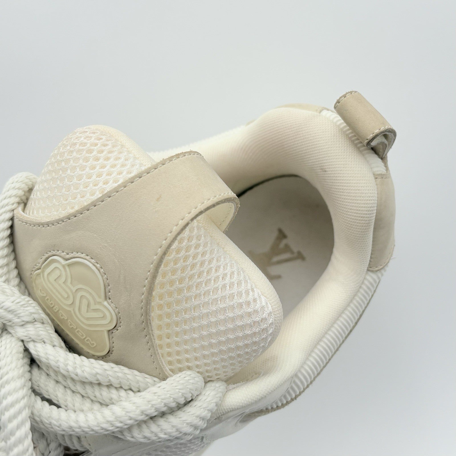 Size 8 LV (9-9.5 US) - Louis Vuitton Skate ' Beige White ' | GREAT COND!