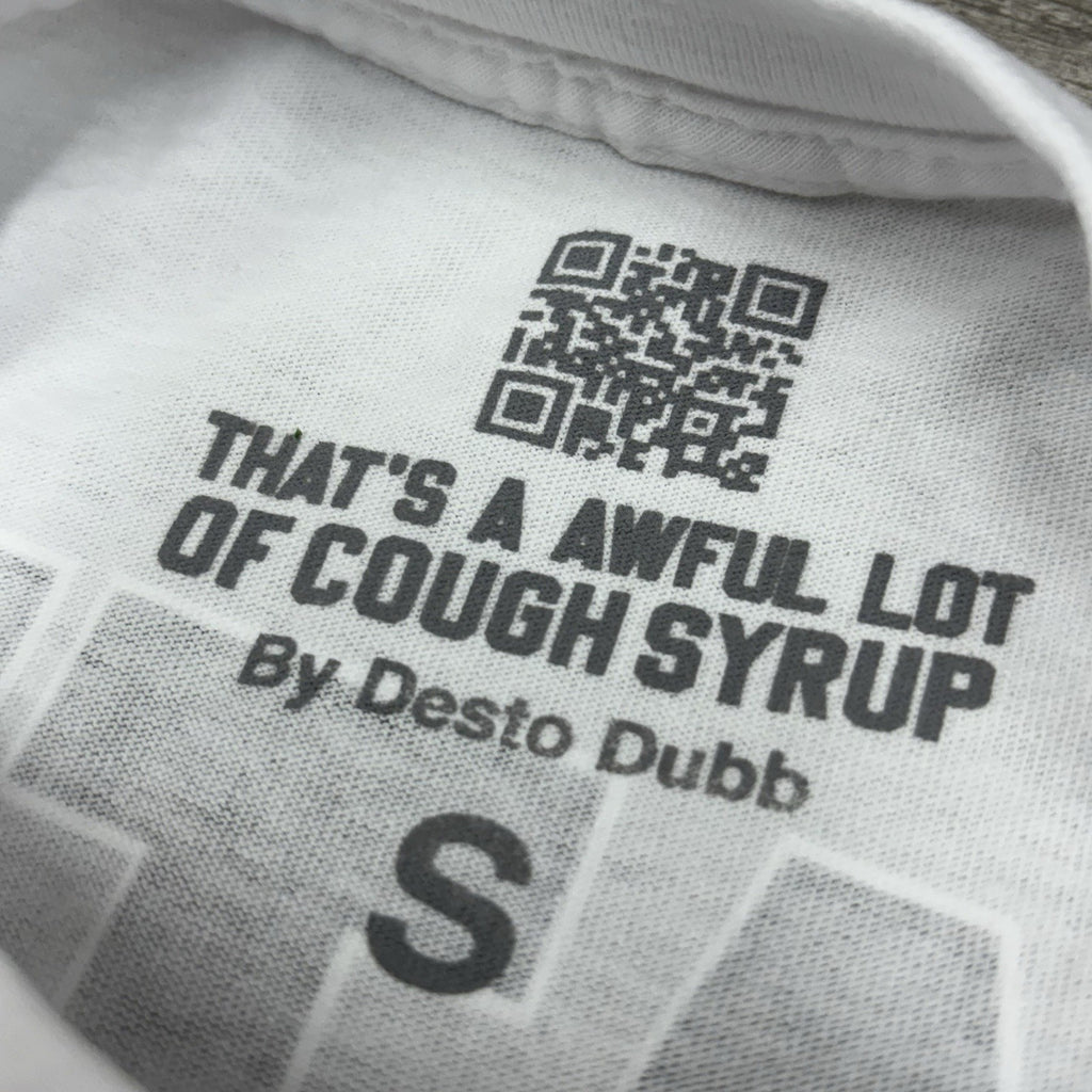 Size S - That’s A Awful Lot Of Cough Syrup X Persona T -Shirt ' White ' | NEW!
