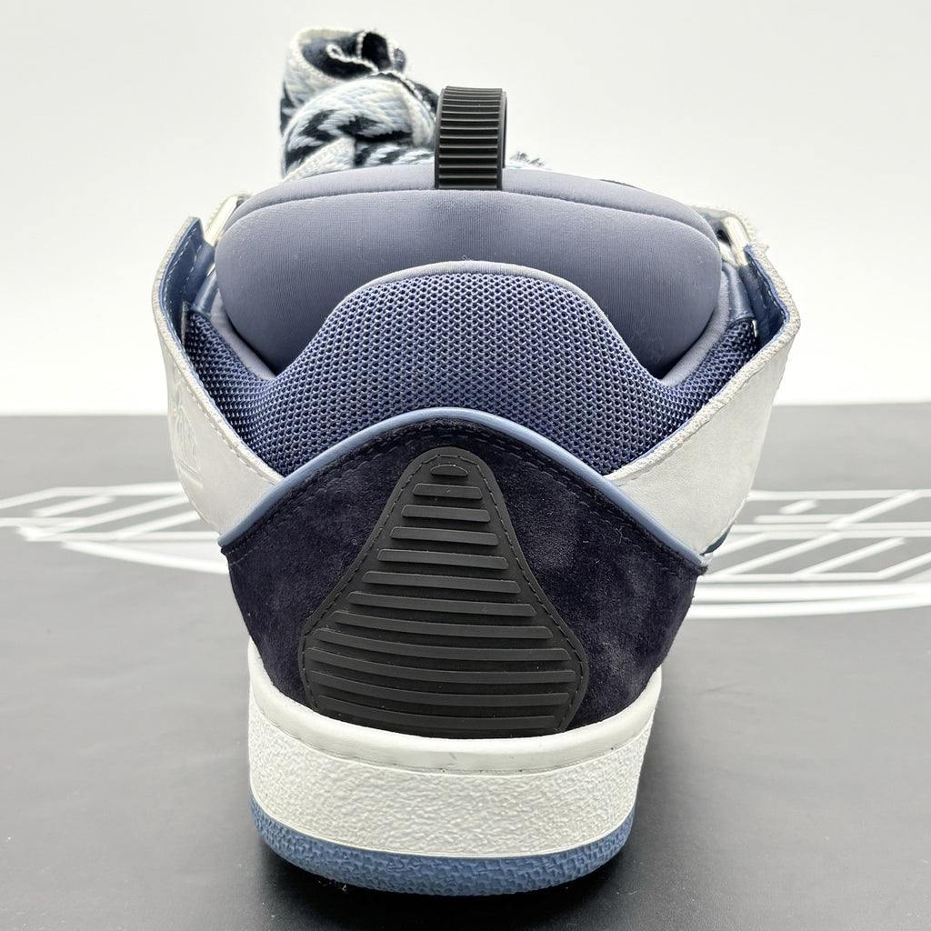 Size 43 (10 US) - Lanvin Curb Sneaker ' White Navy Blue ' | EXCELLENT CONDITION!