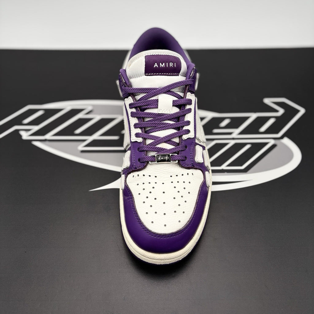 Size 43 (10 US) - Amiri Bandana Skel Low Top ' White, Purple ' | GREAT COND!