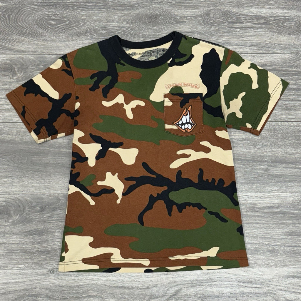 Size Small - Chrome Hearts Matty Boy Caution Short Sleeve T-Shirt ' Camo '