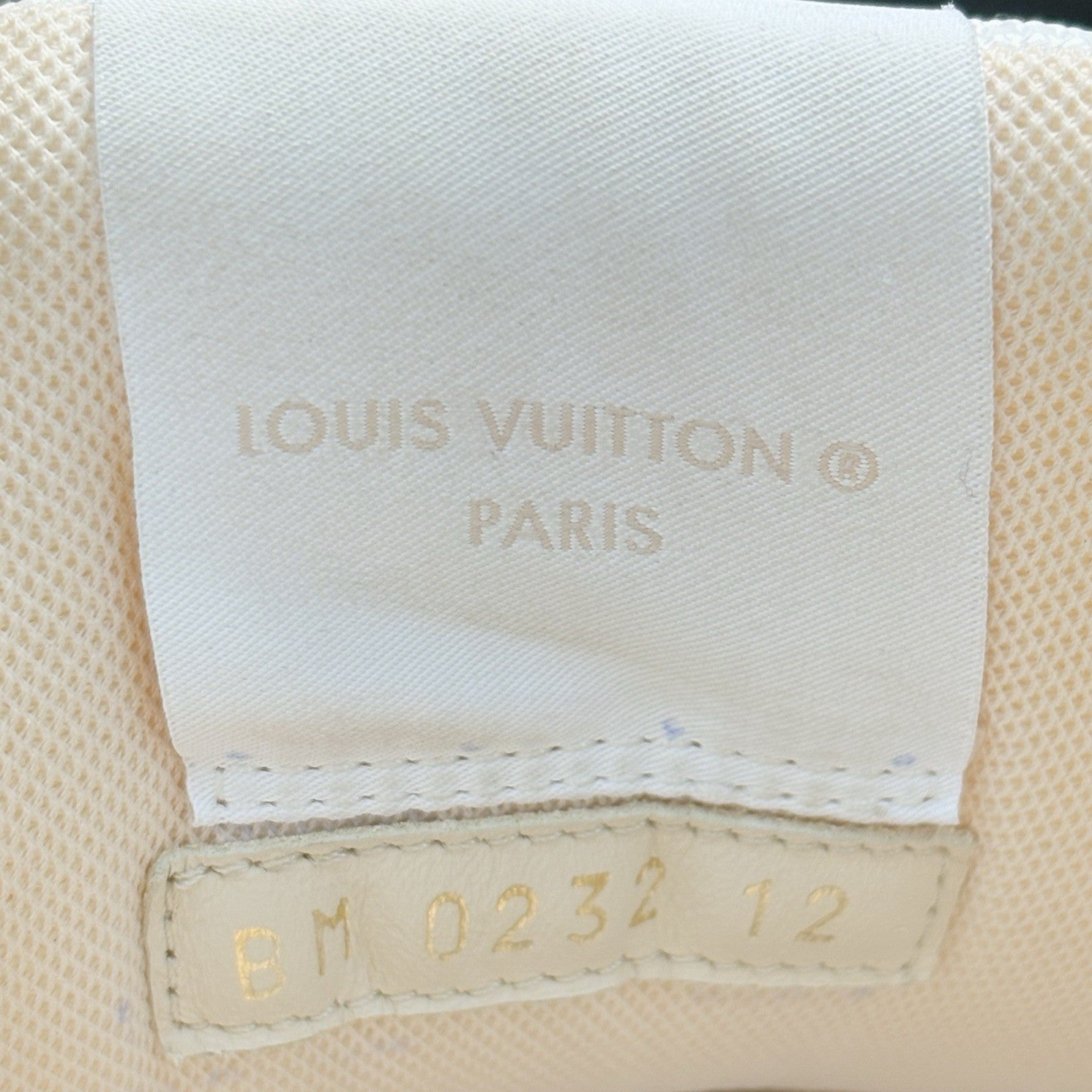 Size 12 LV (13-13.5 US) Louis Vuitton Trainer Strap ' Beige ' | GREAT CONDITION!