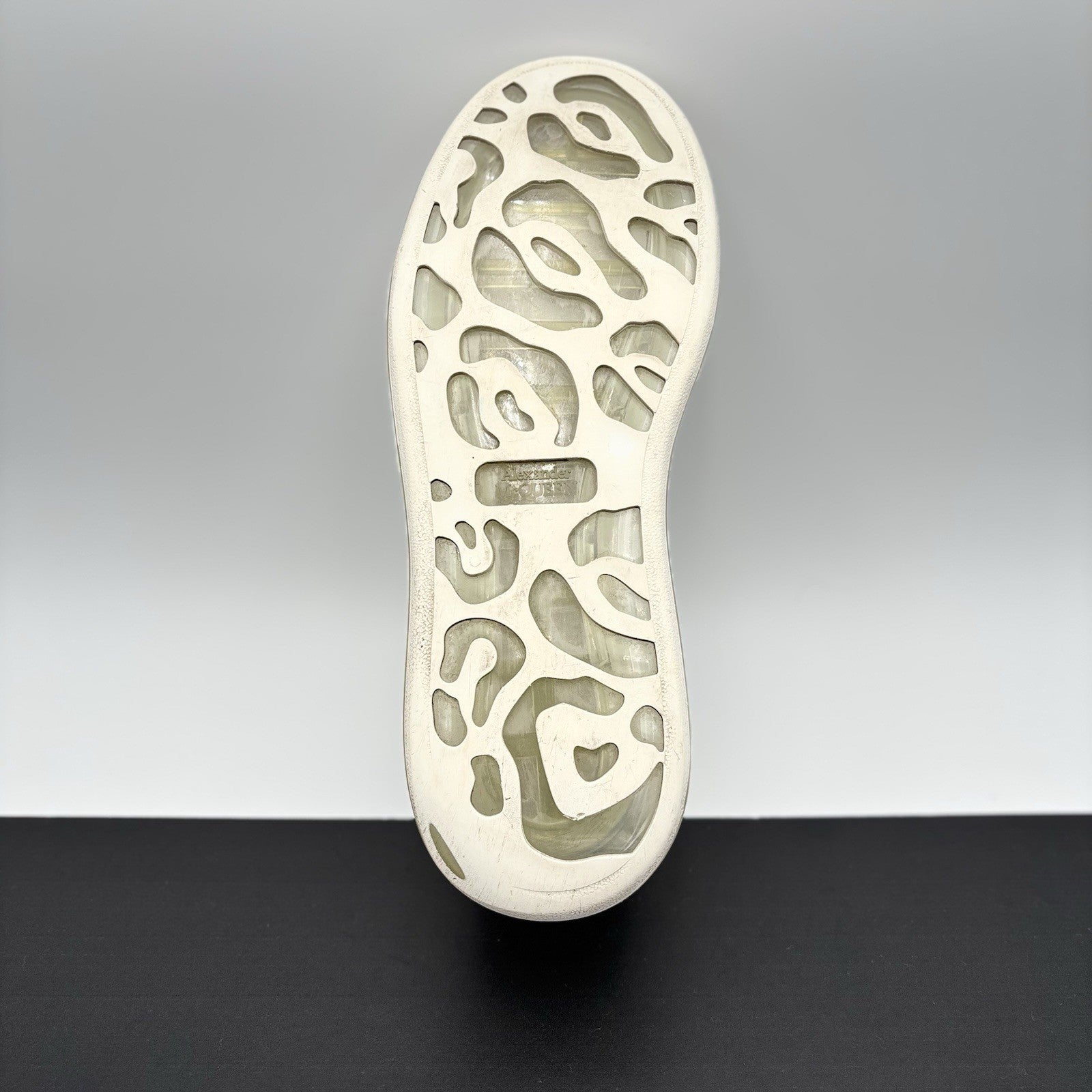 Size 45 EU (12 US) - Alexander McQueen ‘ White Clear Sole ‘