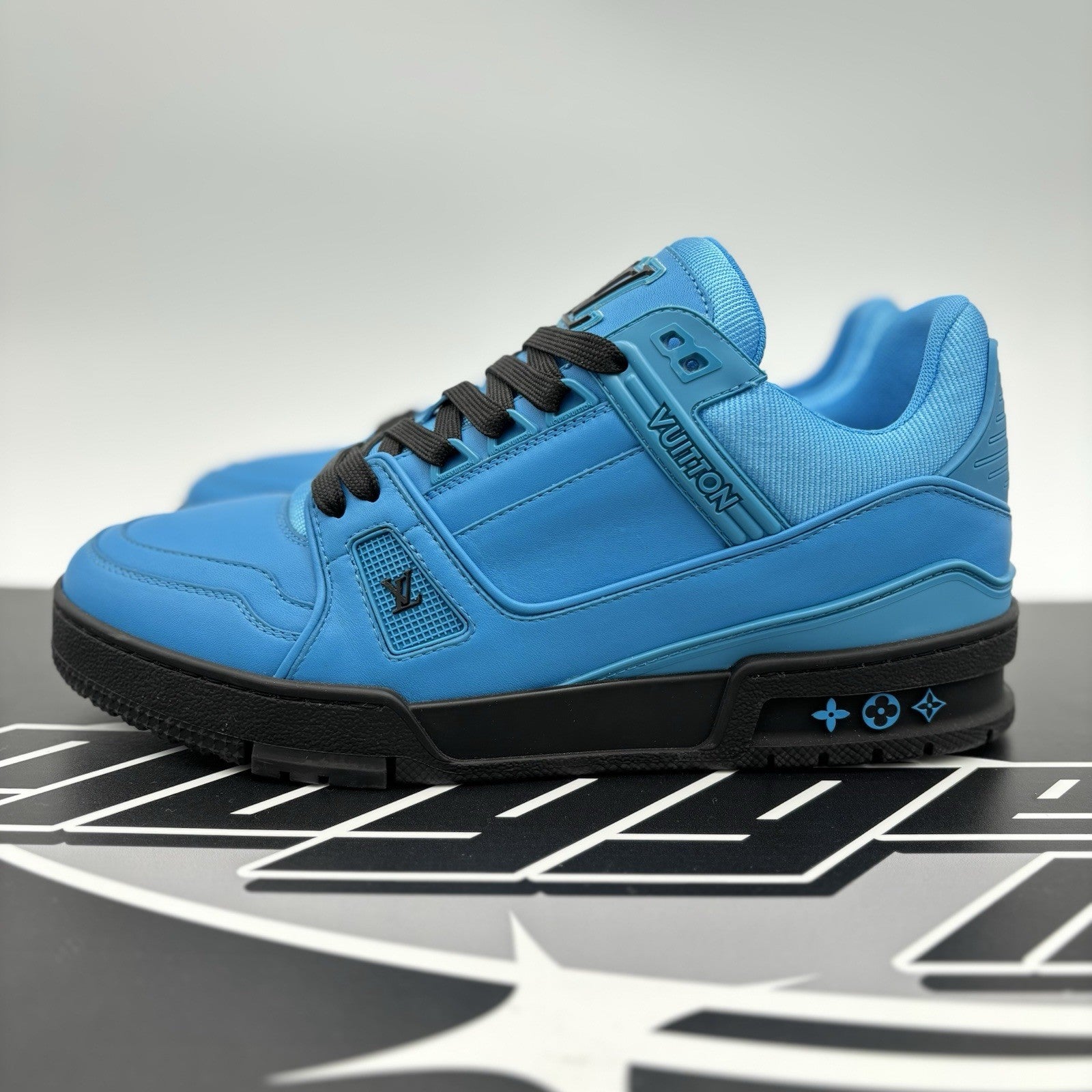 Size 6.5LV (7.5-8US) Louis Vuitton Virgil Abloh Trainer 'Blue Black' |1-3x Worn!