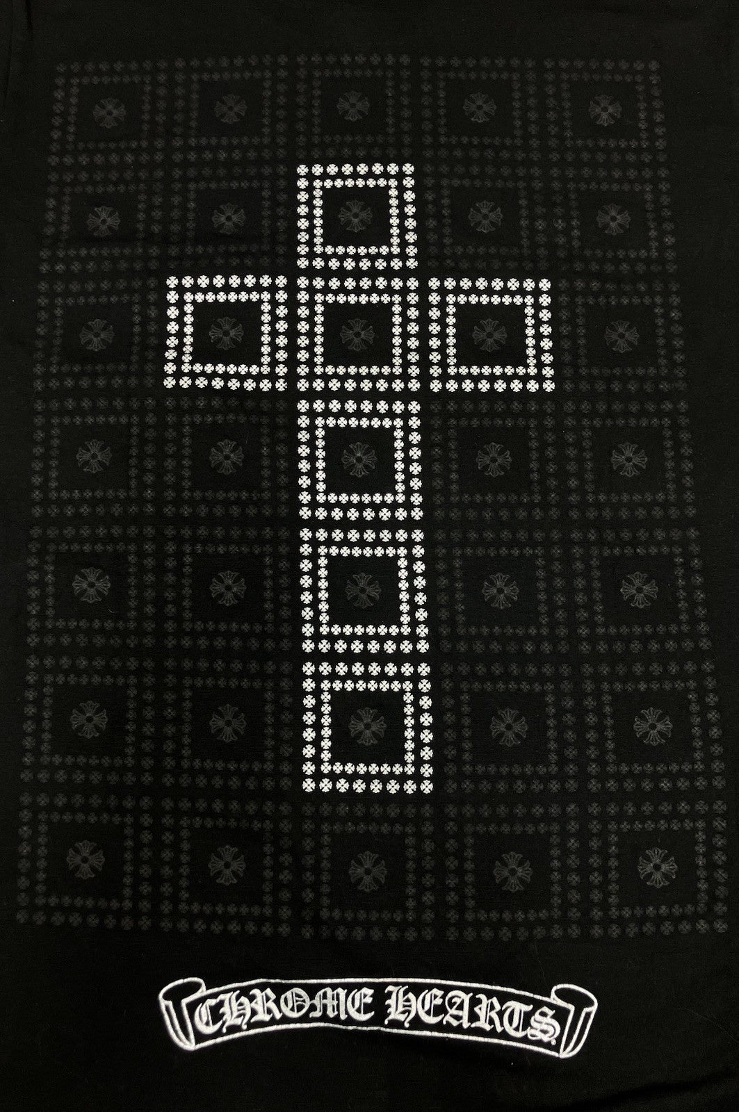 Size Small - Chrome Hearts Square Cross Pocket T-Shirt ' Black '| GOOD CONDITION