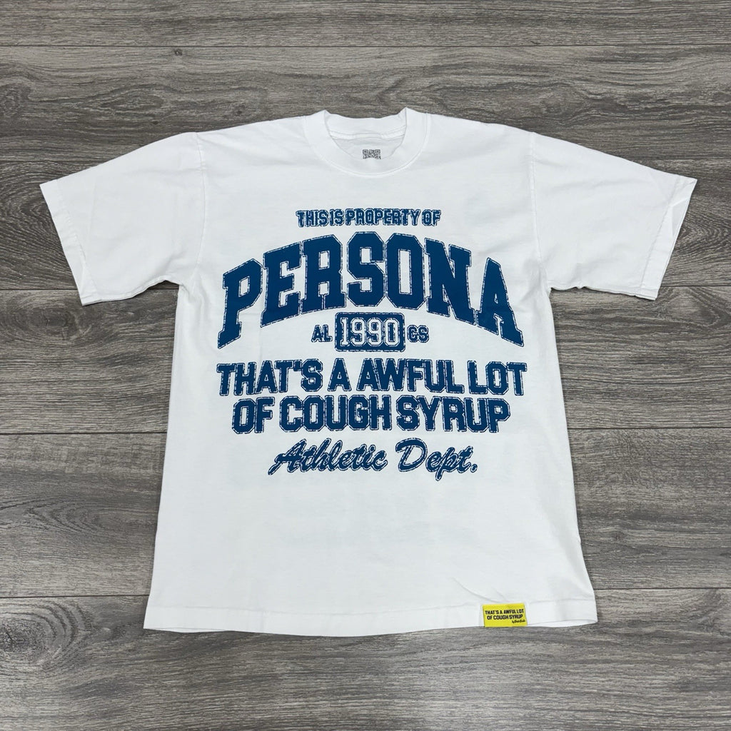 Size M - That’s A Awful Lot Of Cough Syrup X Persona T-Shirt ' White ' | NEW!