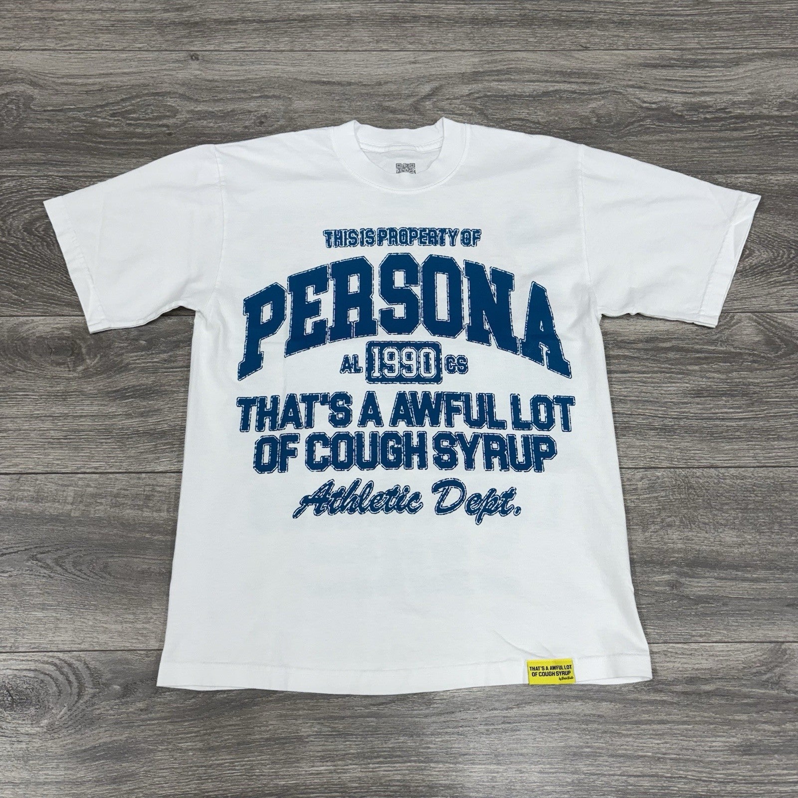 Size M - That’s A Awful Lot Of Cough Syrup X Persona T-Shirt ' White ' | NEW!