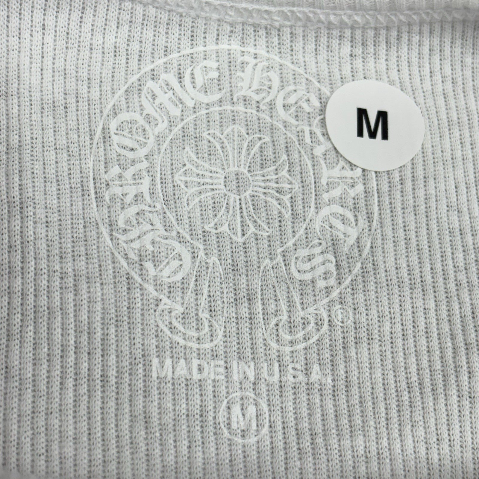 Size Medium - Chrome Hearts Scroll Logo Tank Top ' White Black ' | BRAND NEW!