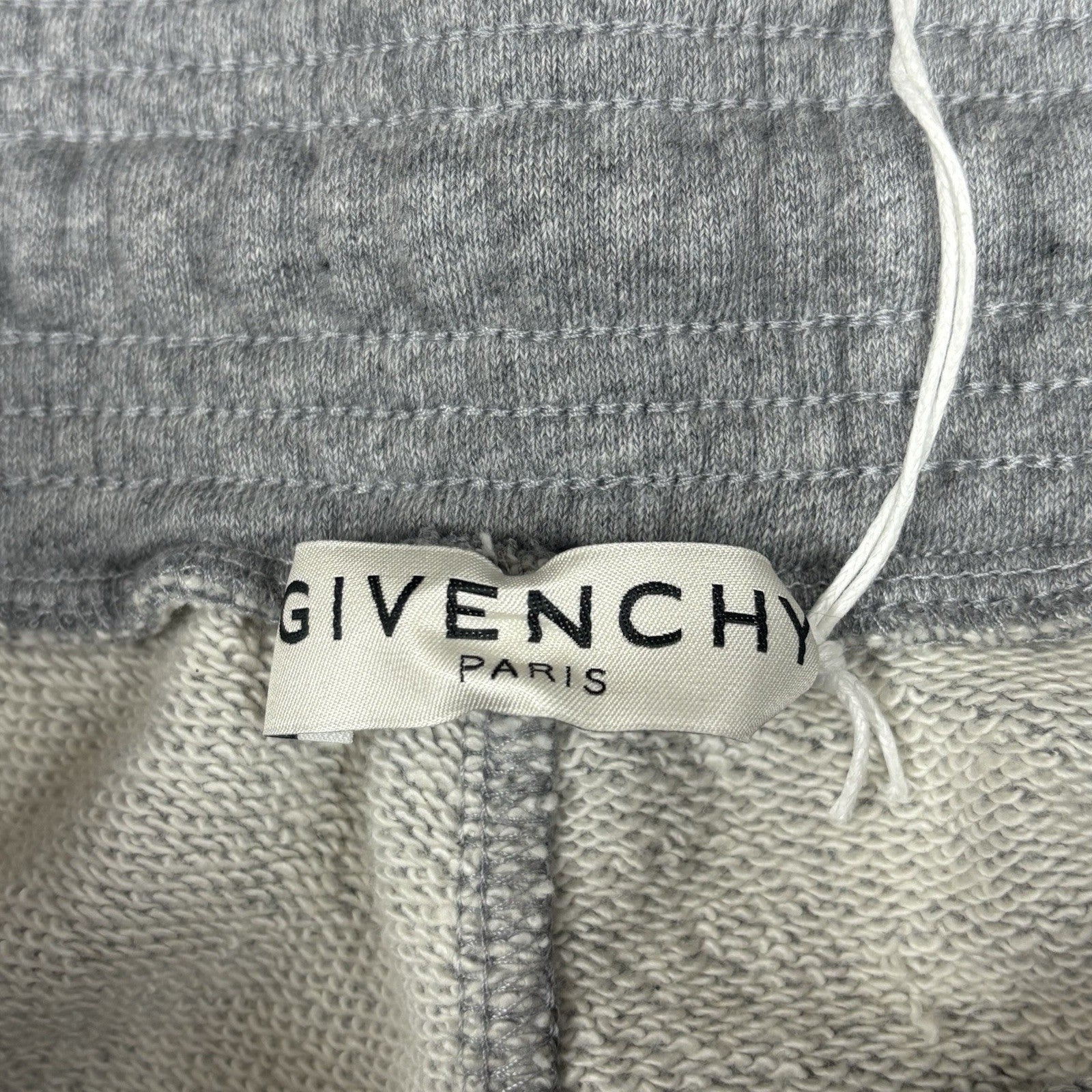 Size Medium - Givenchy Latex Band Shorts ' Light Grey Melange ' | NEW!