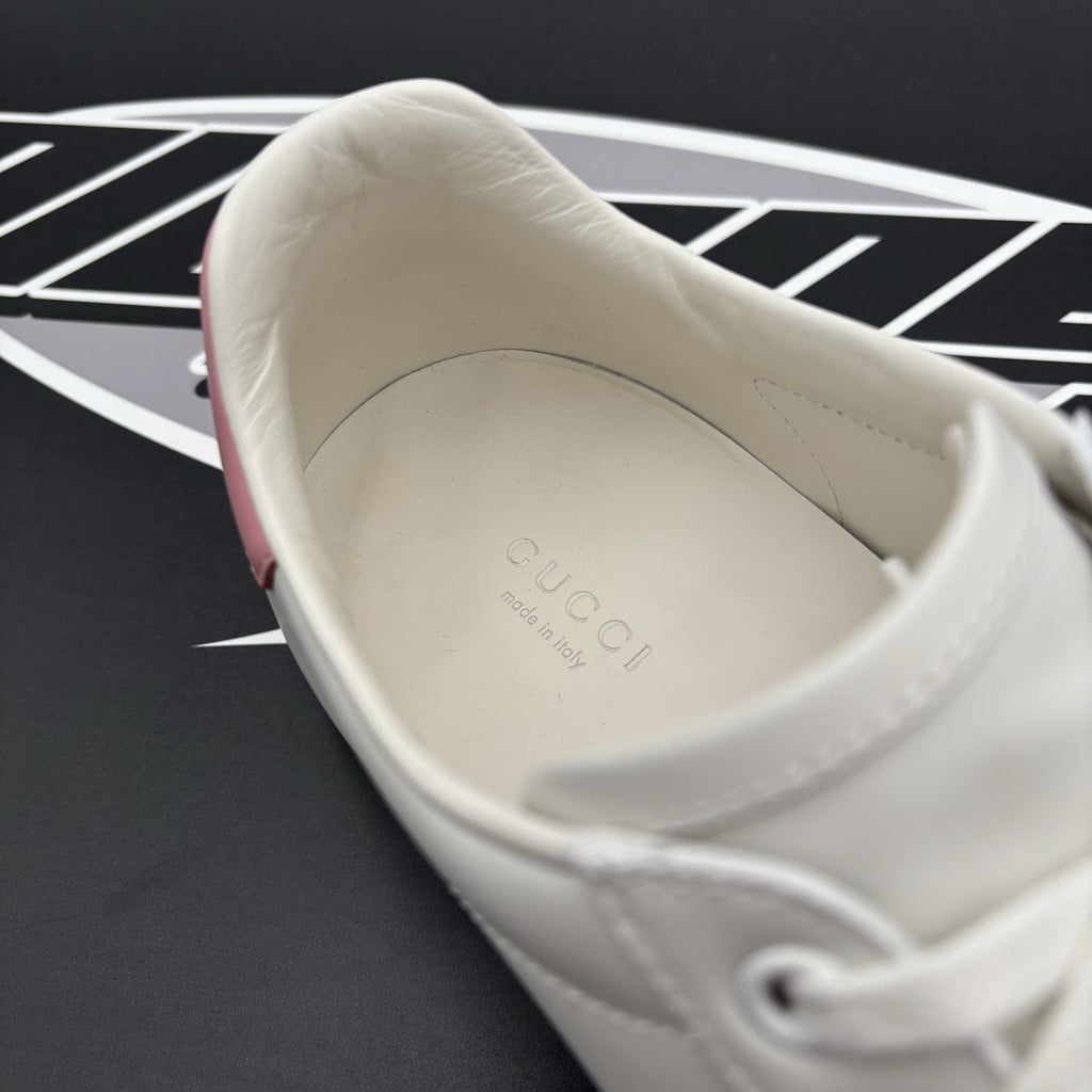 Size 40.5 (8 US) - Gucci Ace ' Interlocking G, White, Pink ' | GREAT CONDITION
