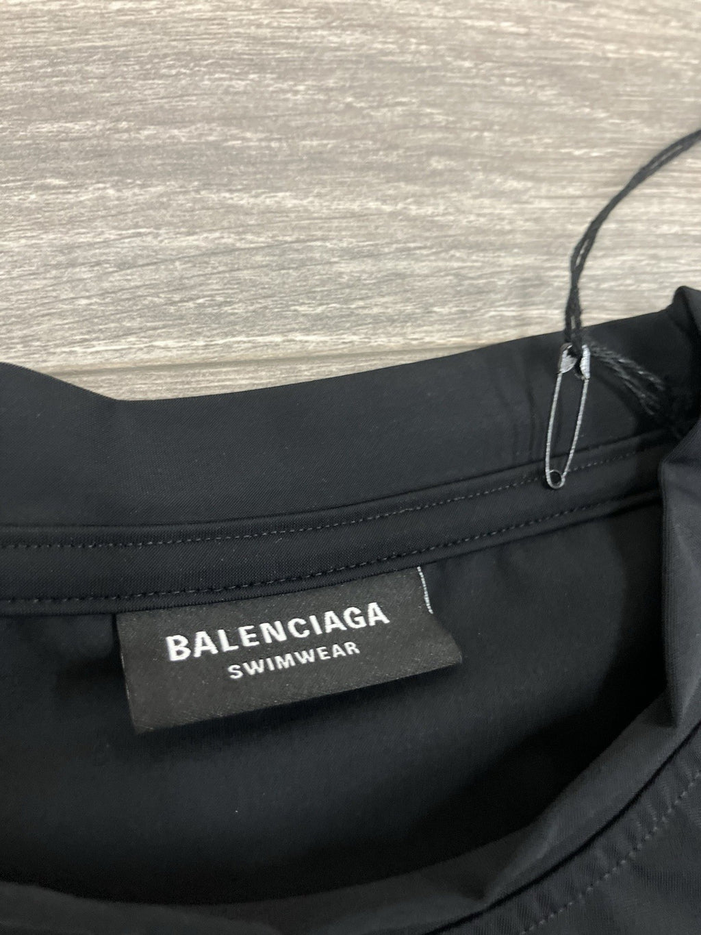 Size Large - Balenciaga Logo Swim Shirt ' Black ' | BRAND NEW!