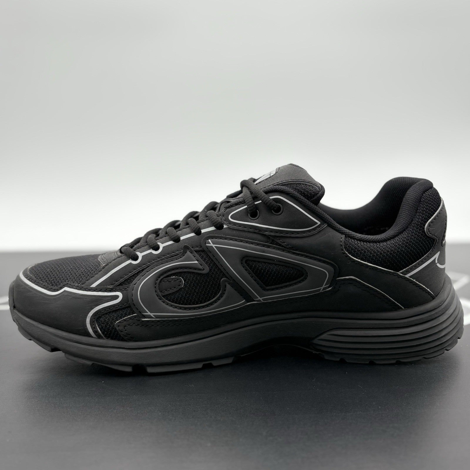 Size 45 (12 US) Dior B30 Reflective Sneaker ' Black ' | SUPER CLEAN!