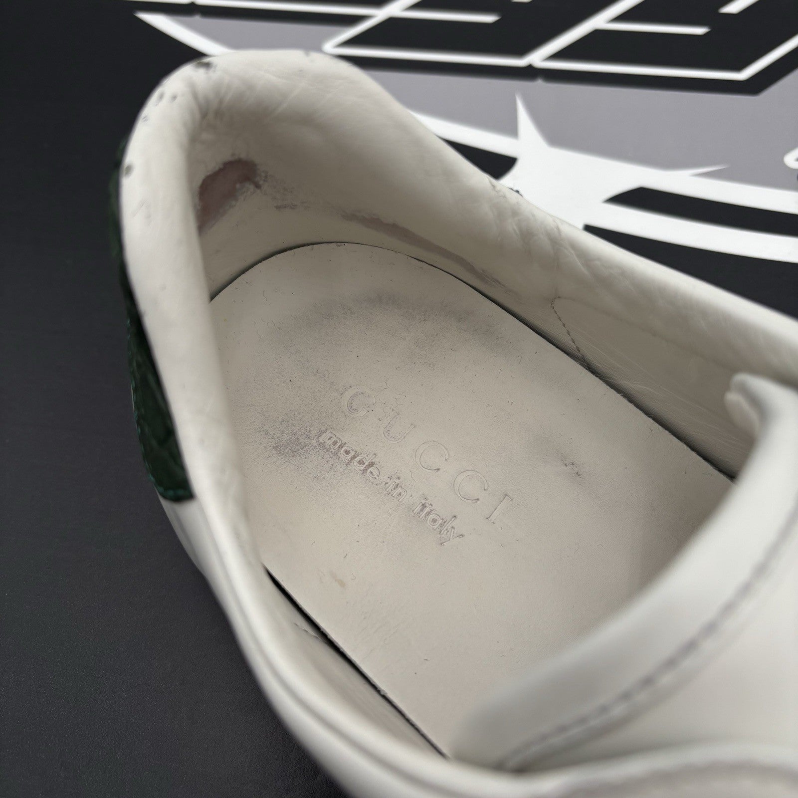 Size 9 G ( 10 US) - Gucci Ace Web  ' White, Red, Green ' | GOOD CONDITION!