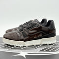 Size 7.5 LV (8.5-9 US) Louis Vuitton Trainer ' Brown Patent ' | SUPER CLEAN!