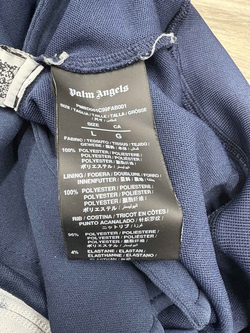 Size Large - Palm Angels Classic Track Jacket ' Navy Blue White ' | GREAT COND!
