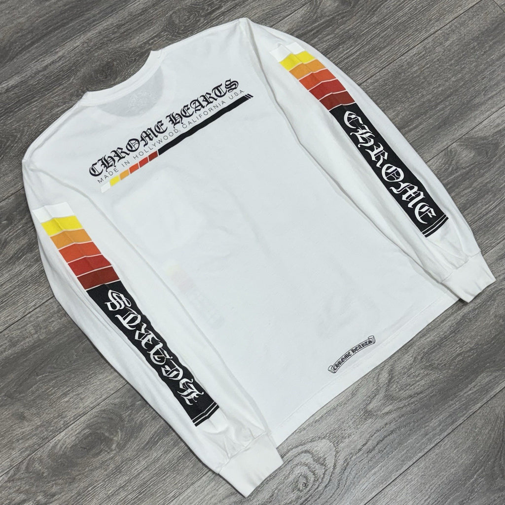 Size Large - Chrome Hearts Boost Long Sleeve T-Shirt ' White ' | GREAT COND!