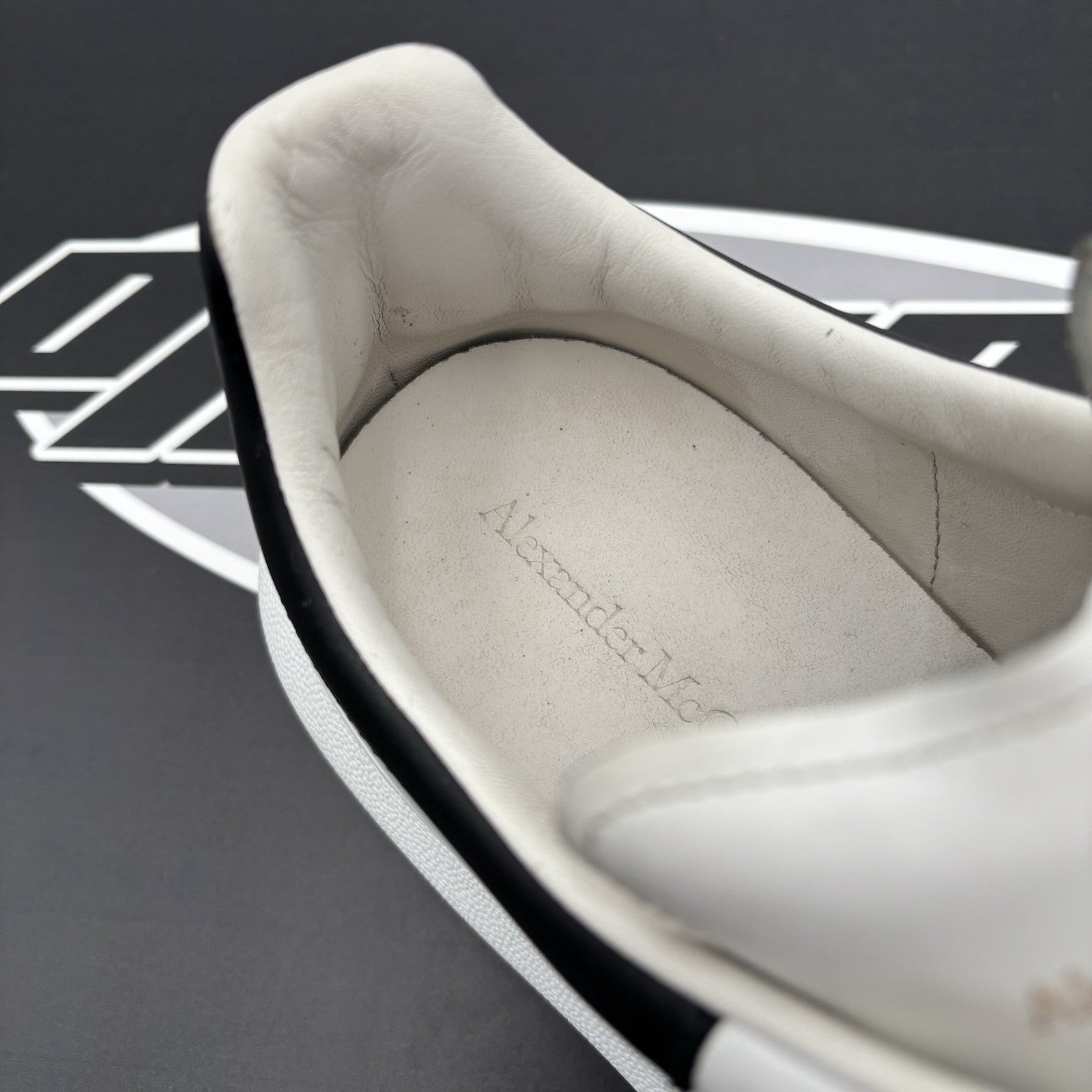 Size 46.5 (13.5 US) - Alexander McQueen ' White Black ' | GREAT CONDITION!