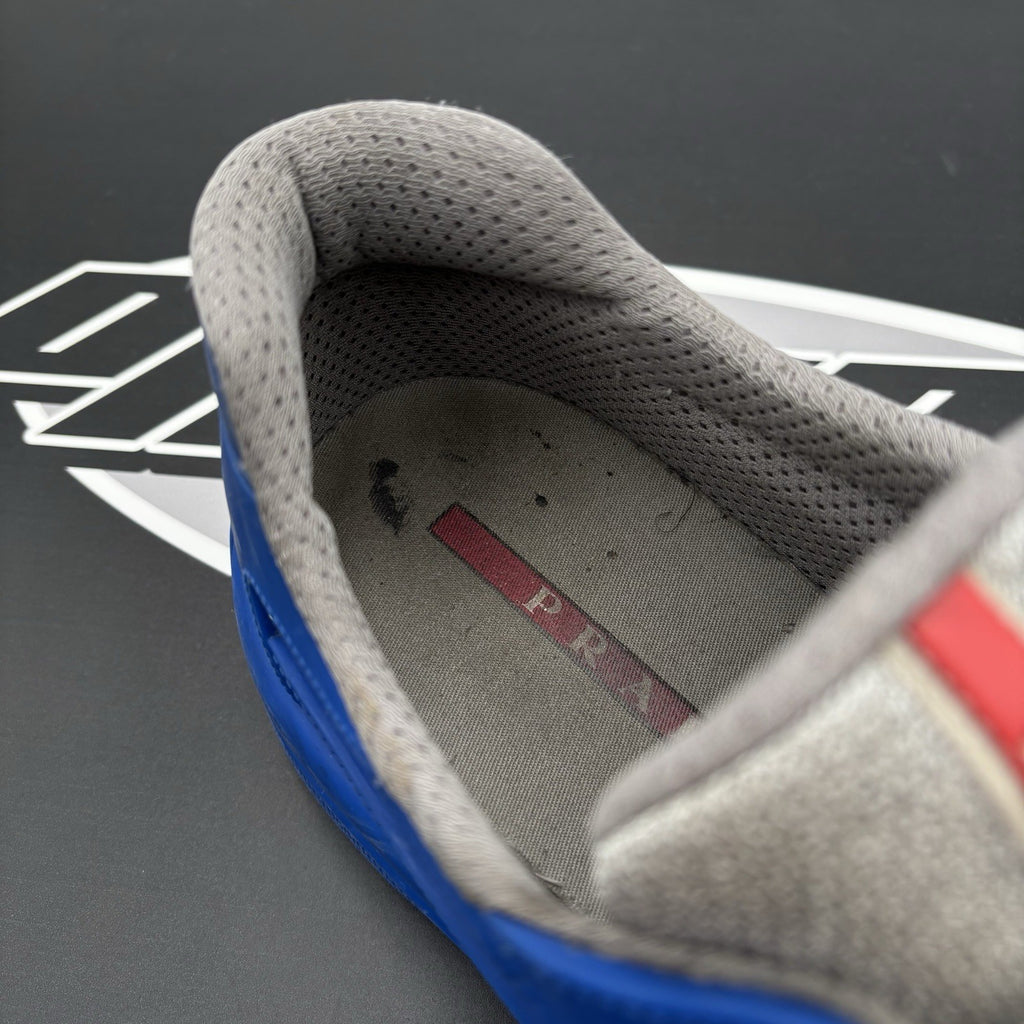 Size 45 (12 US) - Prada America's Cup Soft Rubber ' Blue ' | GOOD!