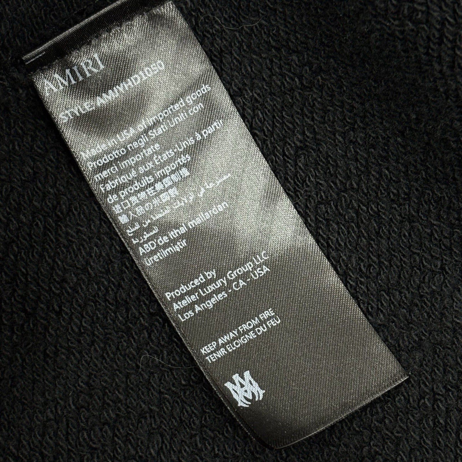 Size Large - Amiri Core Logo Hoodie ' Black ' | GREAT CONDITION!