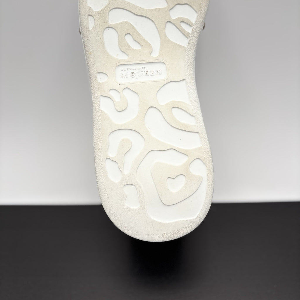 Size 44 (11 US) - Alexander McQueen Front Studded  ' White, Black ' | GREAT!